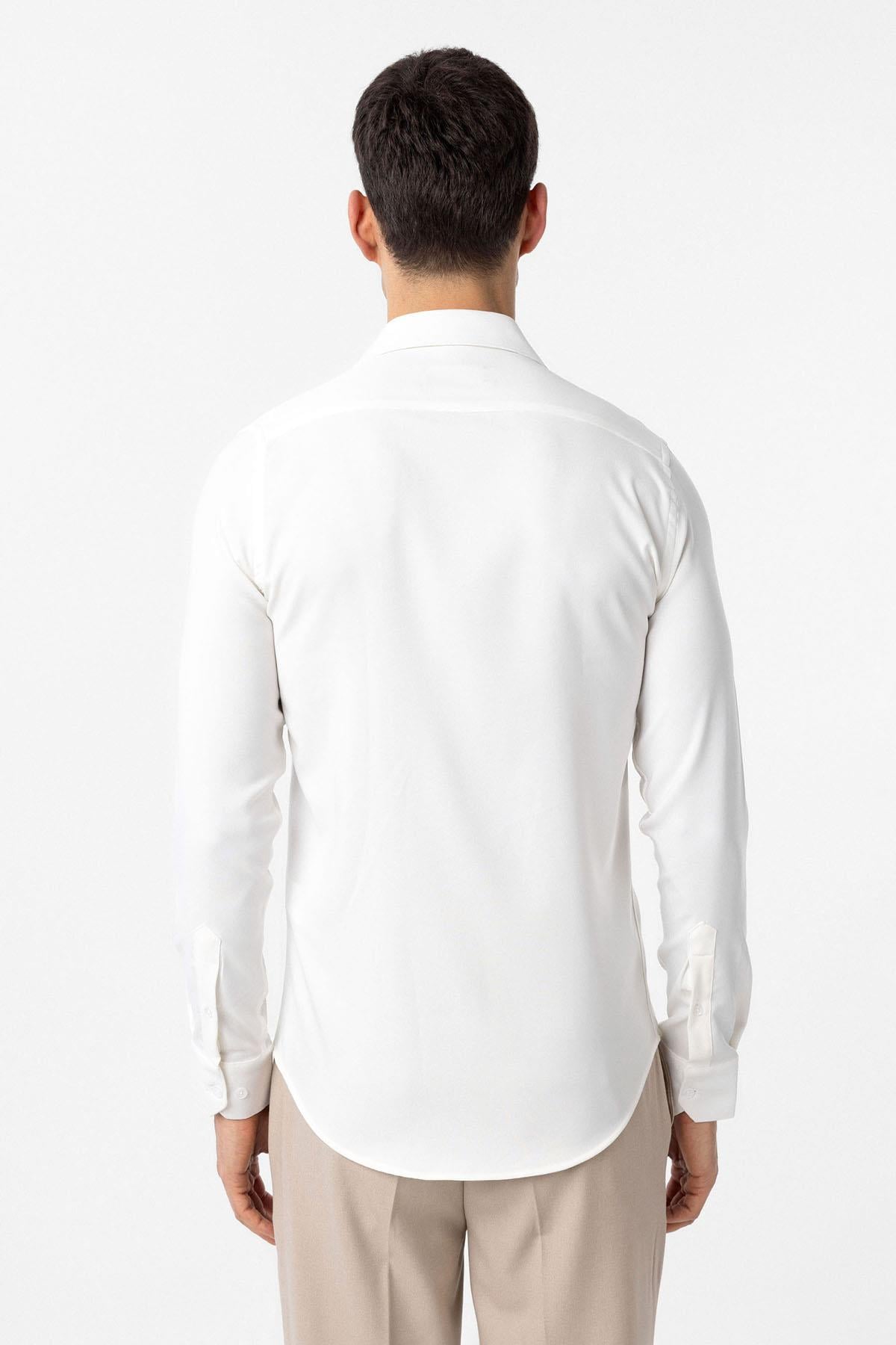 Antioch Beyaz Slim Fit Erkek Gömlek