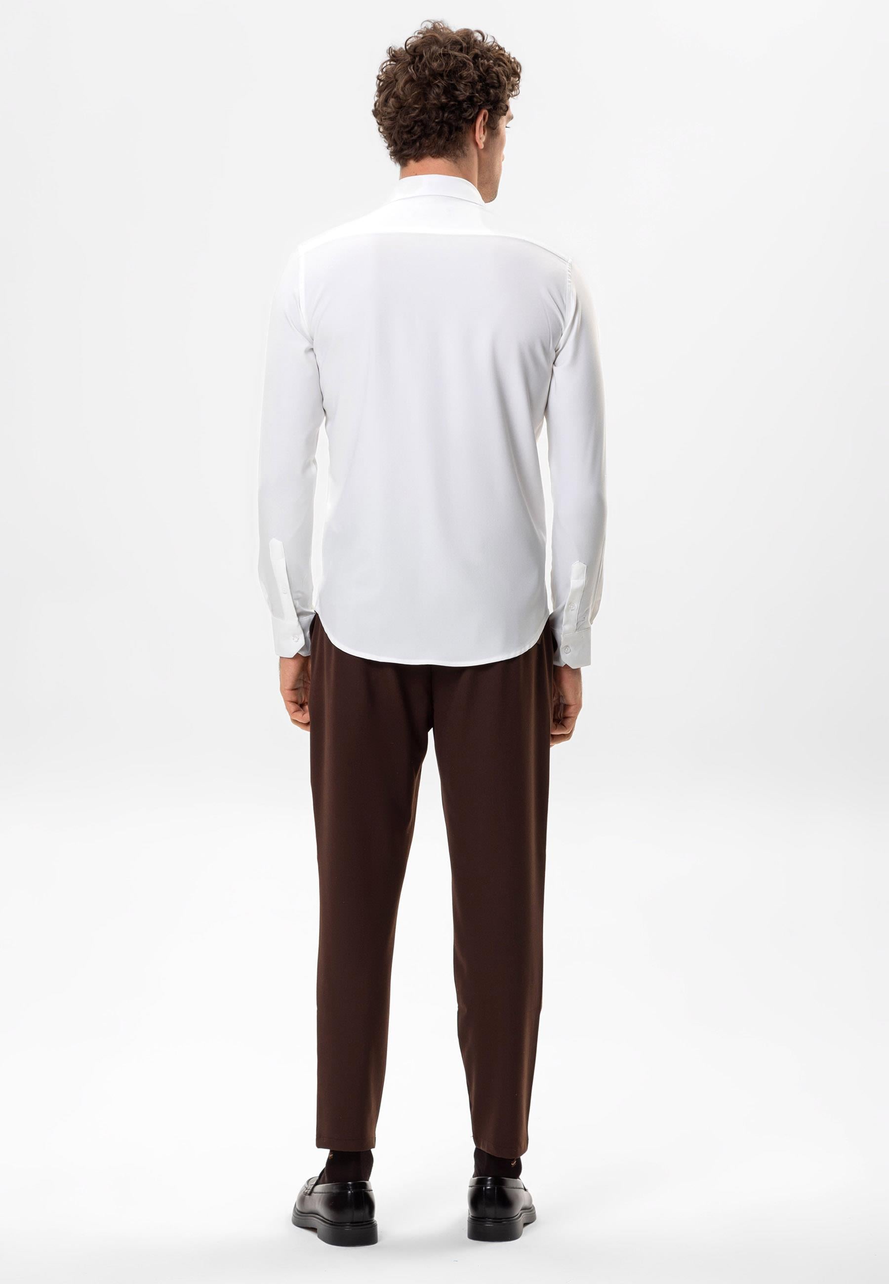 Antioch Beyaz Slim Fit Erkek Gömlek