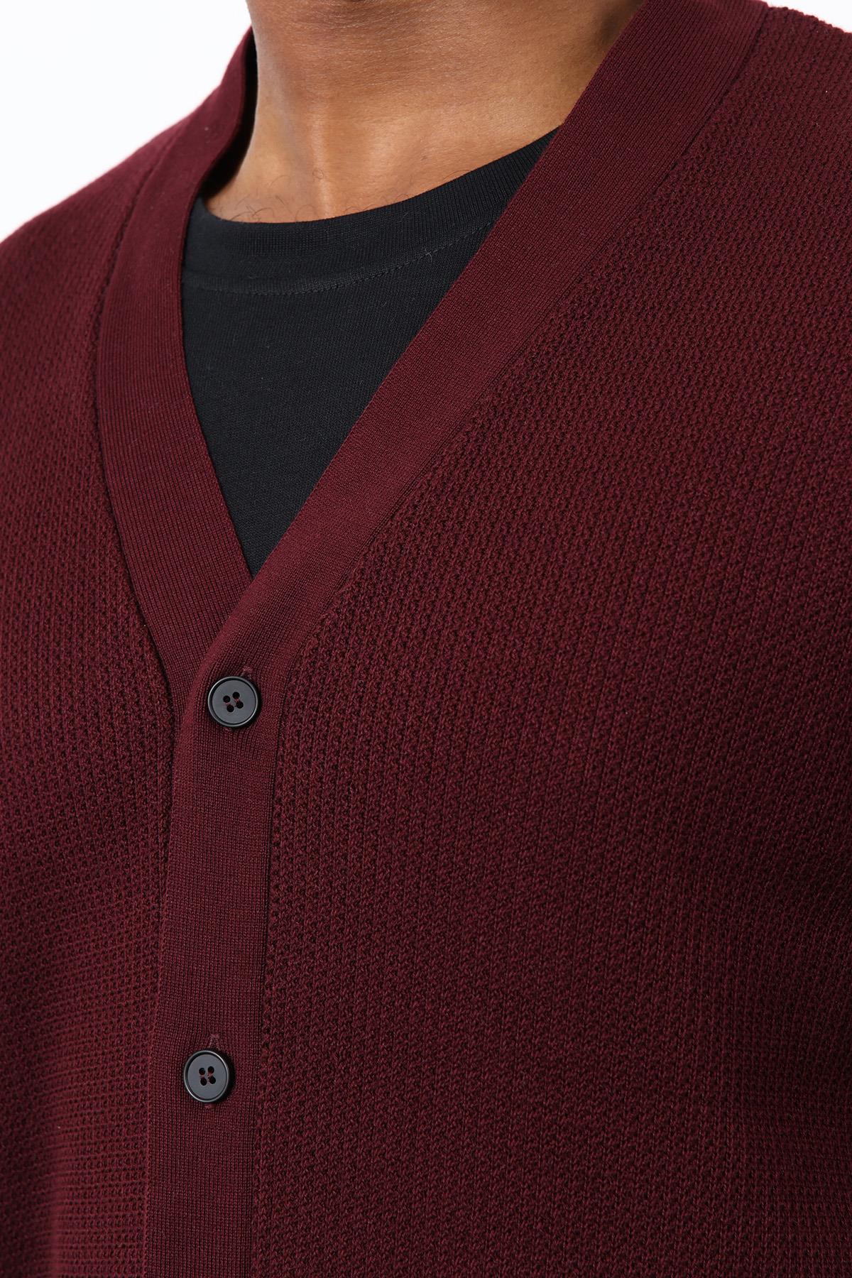 Antioch Bordo Basic Erkek Hırka