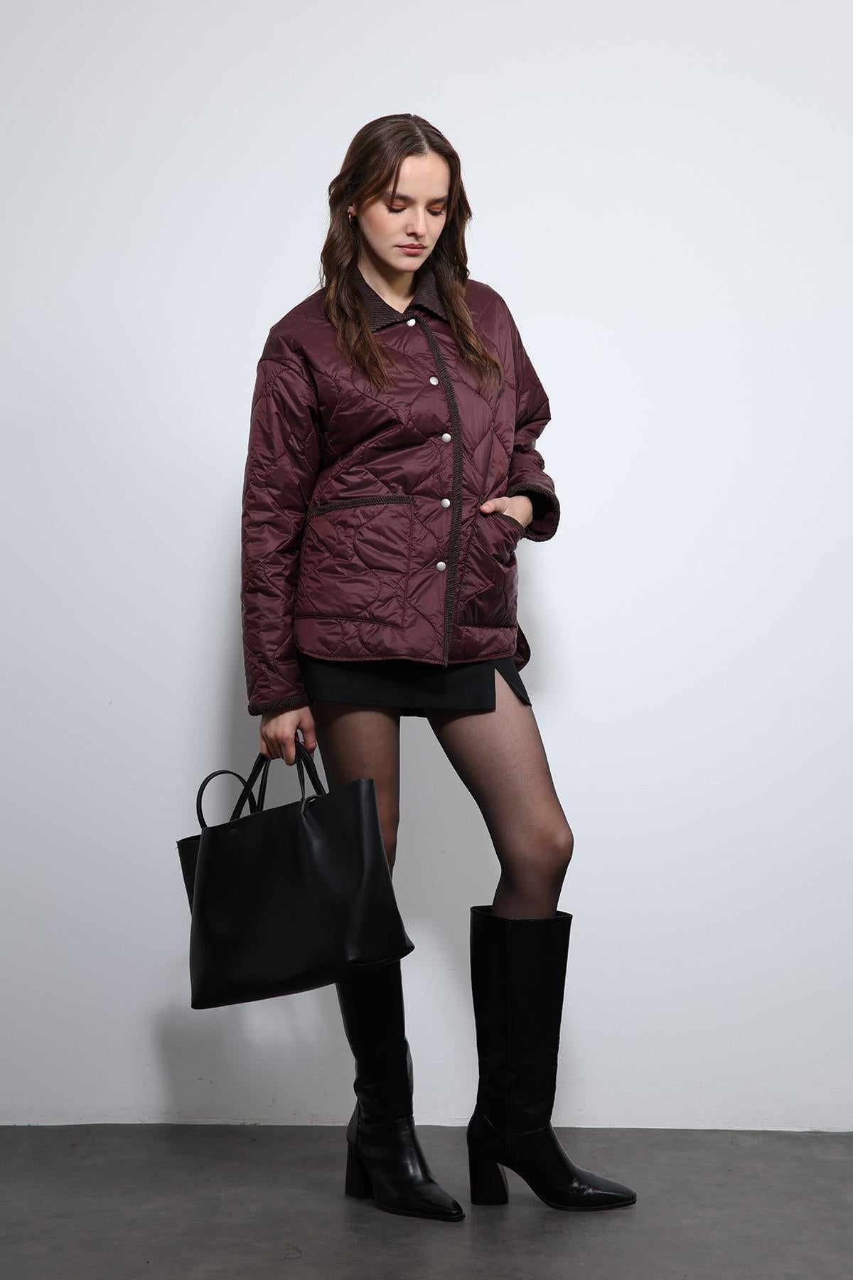 Antioch-Bordo Kontrast Yaka Desenli Mont-Mont-2-Milagron.com