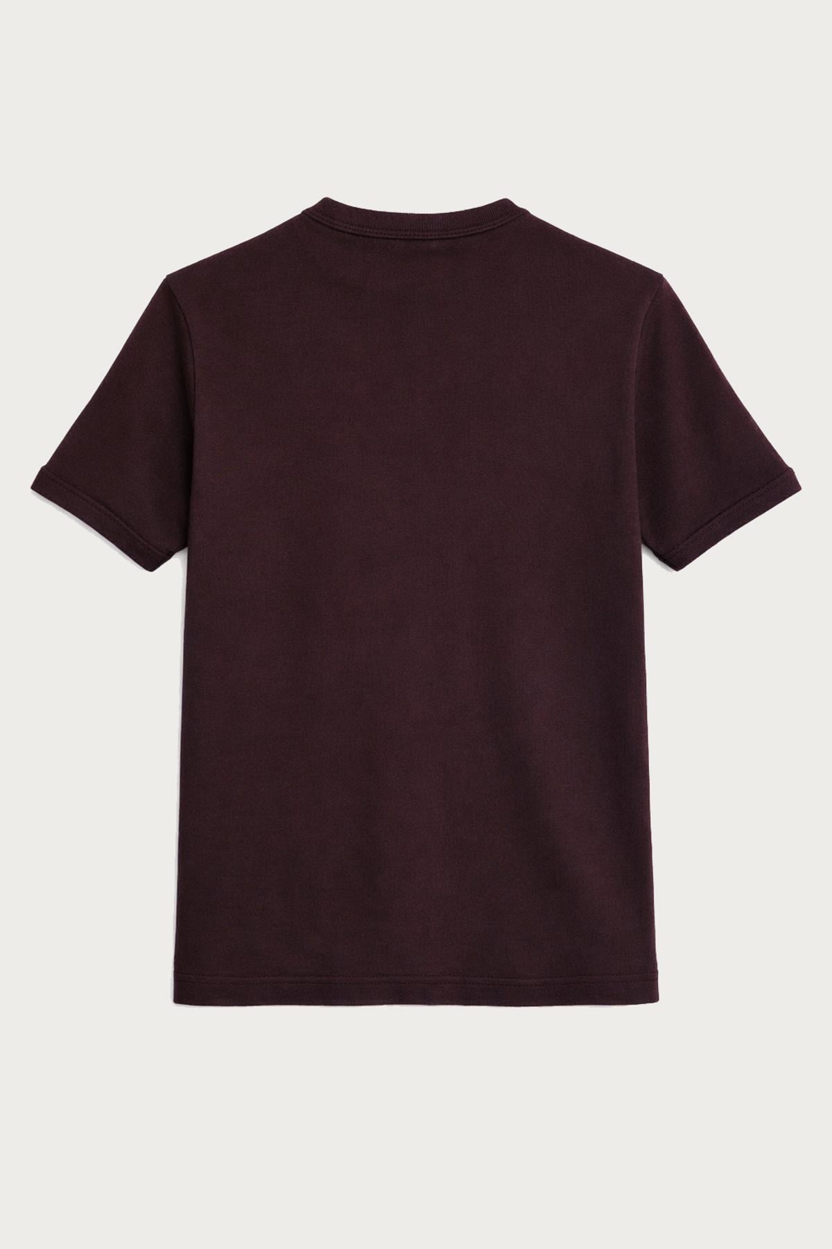 Antioch Bordo Pamuklu Erkek T-Shirt