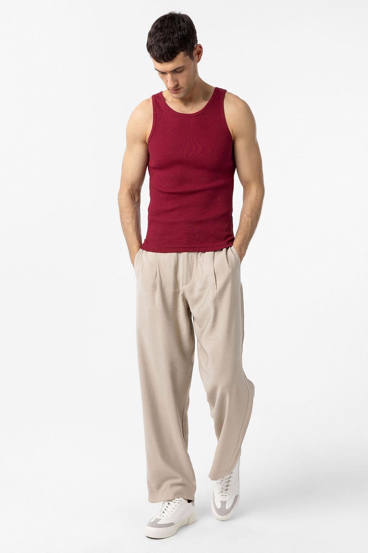 Antioch-Bordo Slim Fit Erkek Atlet-Atlet-2-Milagron.com