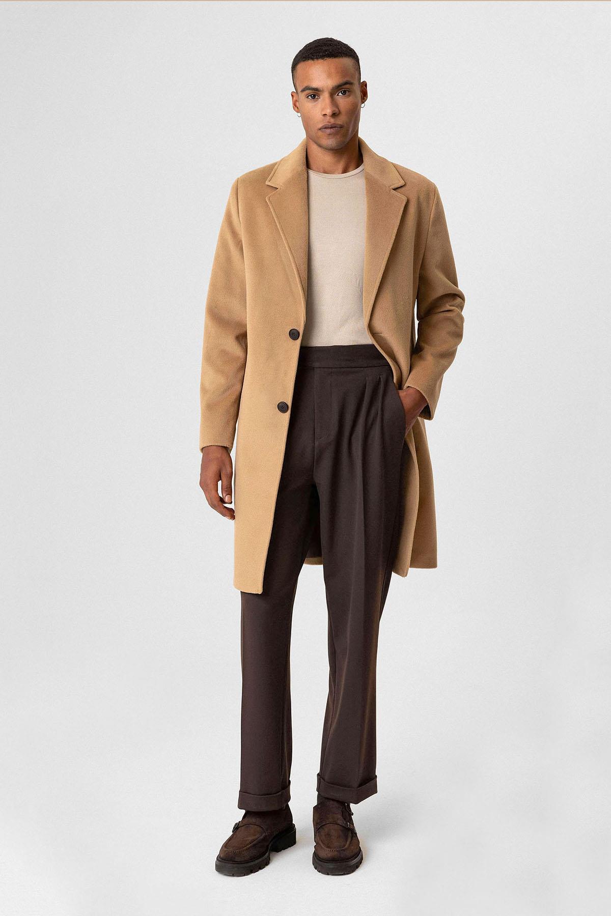 Antioch-Camel Dokulu Erkek Kaban-Kaban-3-Milagron.com