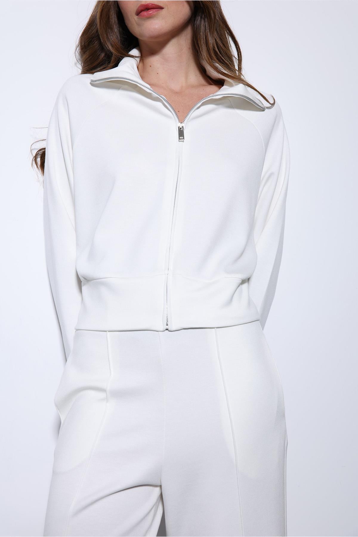 Antioch-Ekru Fermuarlı Kadın Eşofman Takım-Takım-6-Milagron.com