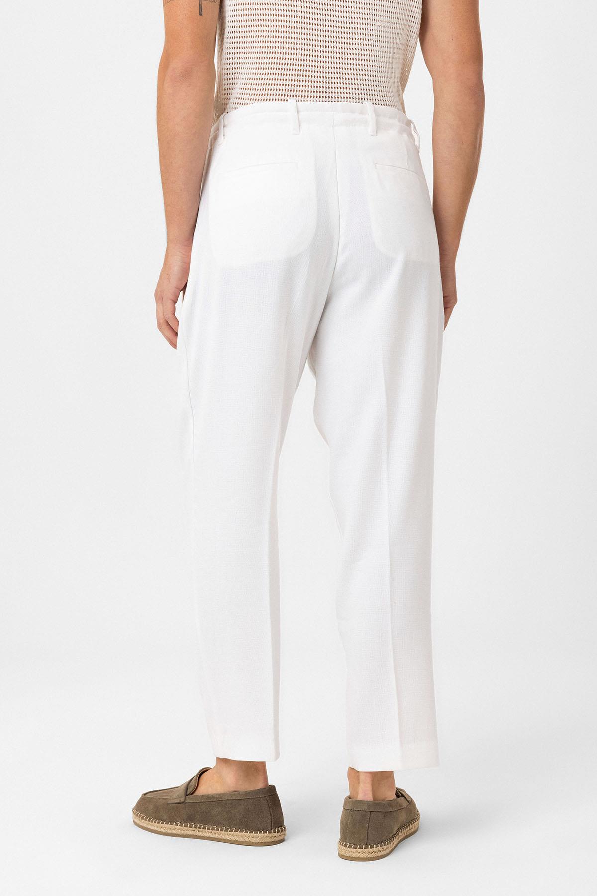 Antioch-Ekru Jogger Relaxed Fit Erkek Pantolon-Kumaş Pantolon-6-Milagron.com