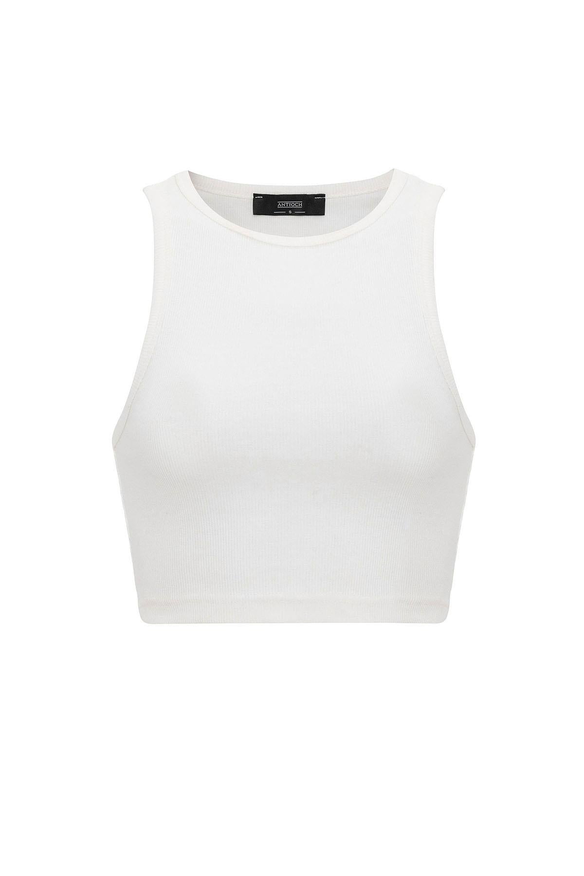 Antioch-Ekru Kadın Fitilli Crop Atlet-Atlet-7-Milagron.com