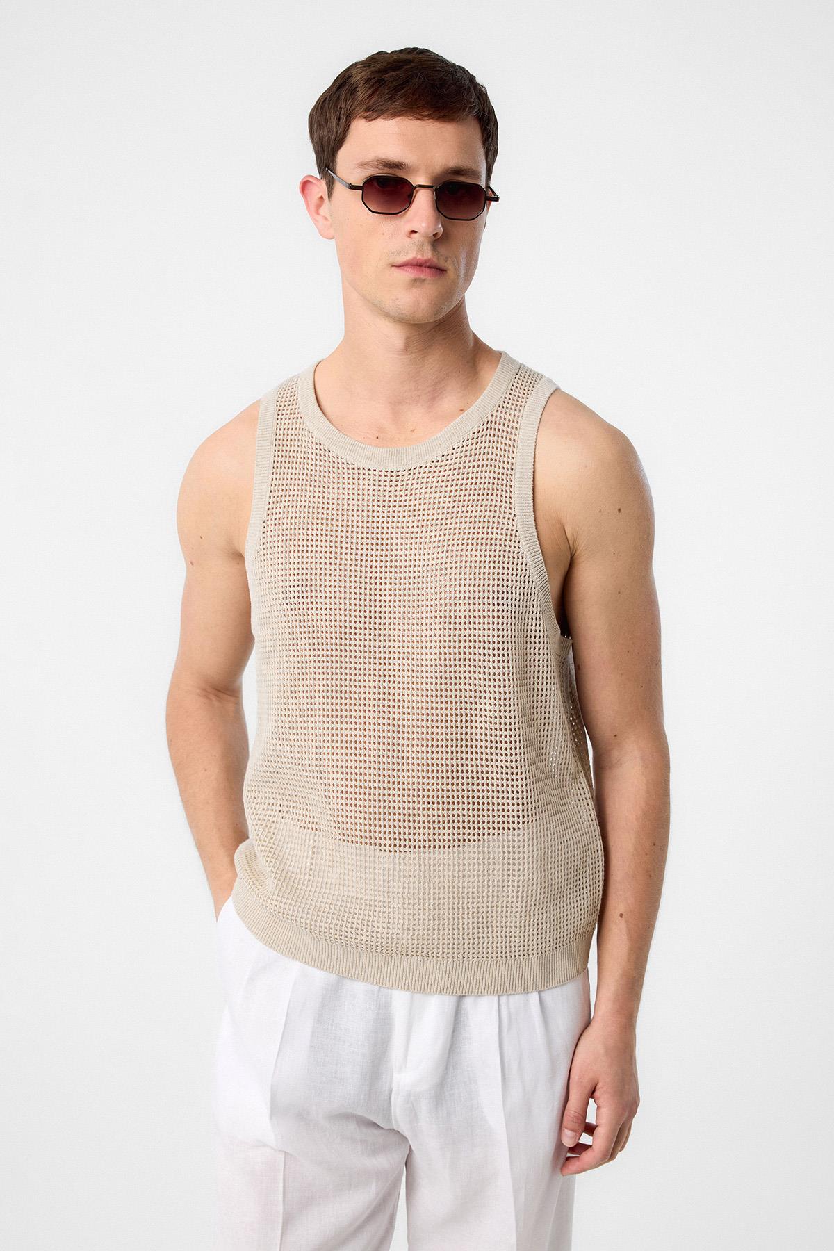 Antioch-Ekru Triko Erkek Atlet-Atlet-1-Milagron.com