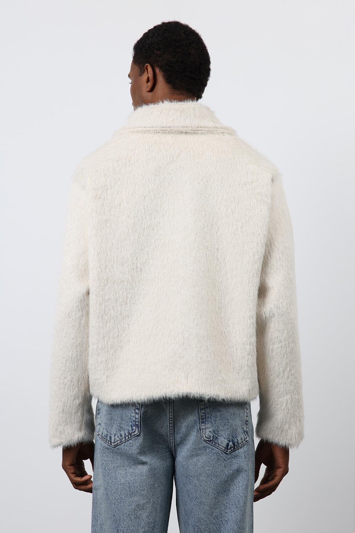 Antioch-Ekru Yumuşak Dokulu Erkek Mont-Mont-7-Milagron.com