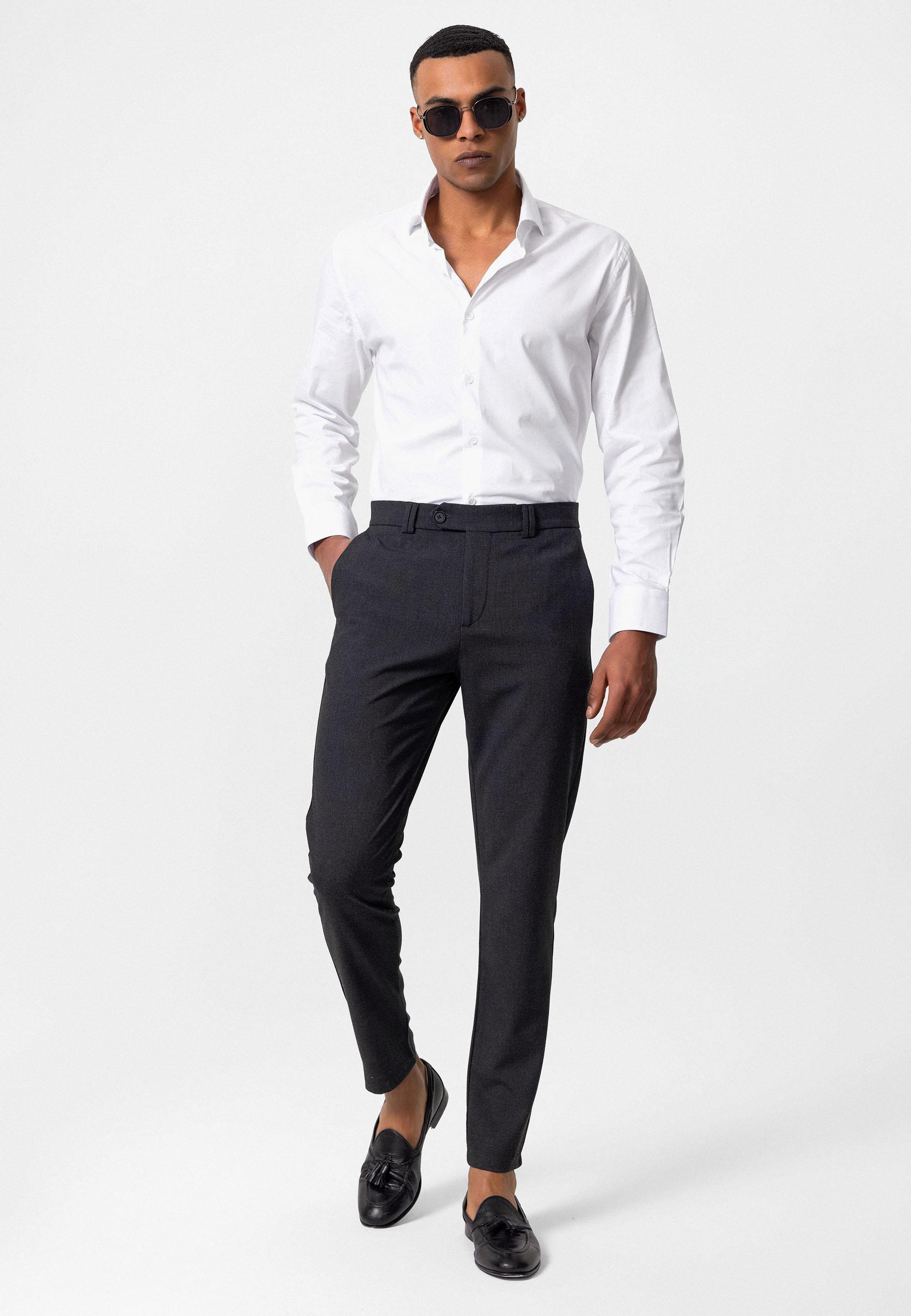 Antioch-Füme Erkek Slim Fit Kumaş Pantolon-Kumaş Pantolon-3-Milagron.com