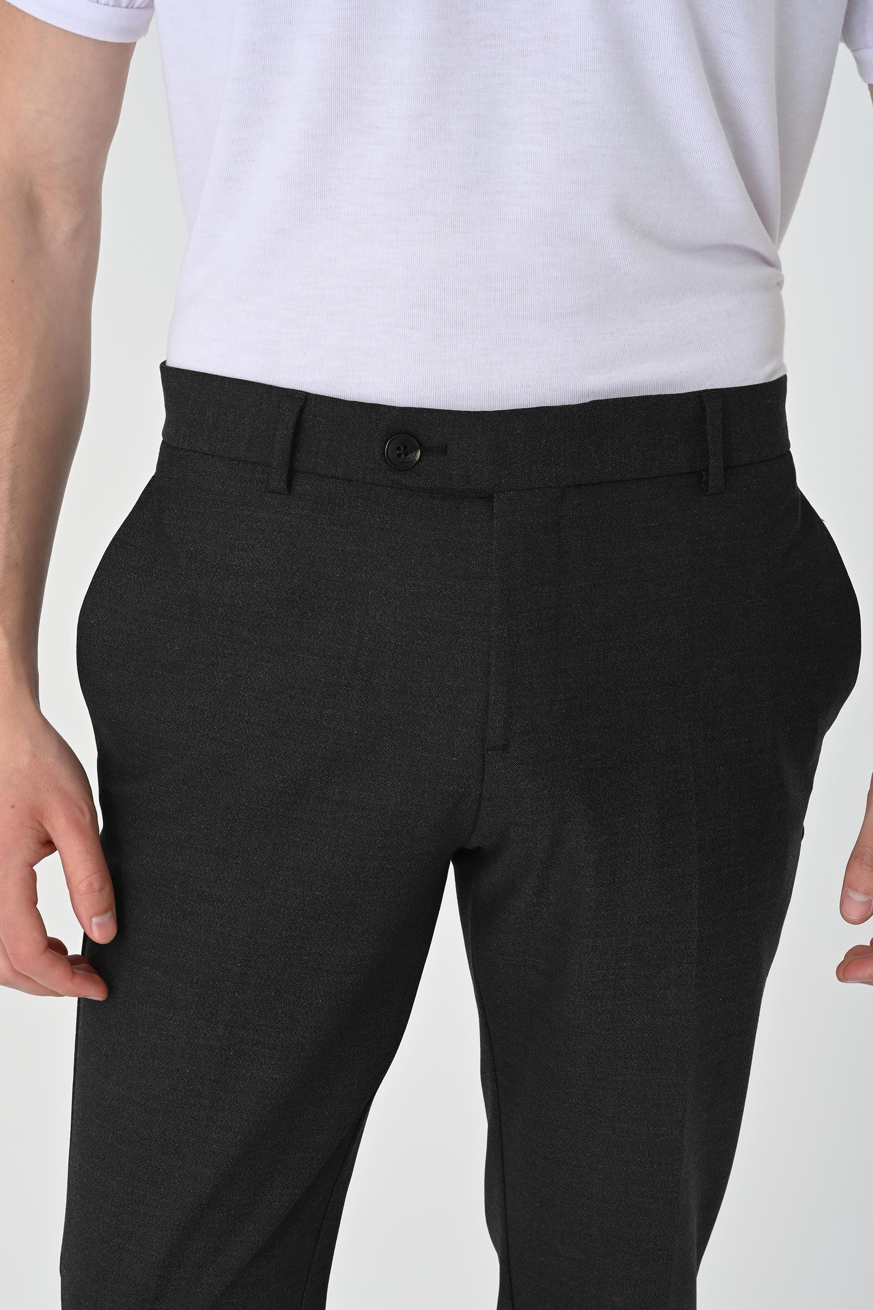 Antioch-Füme Regular Fit Duble Paça Erkek Pantolon-Kumaş Pantolon-4-Milagron.com