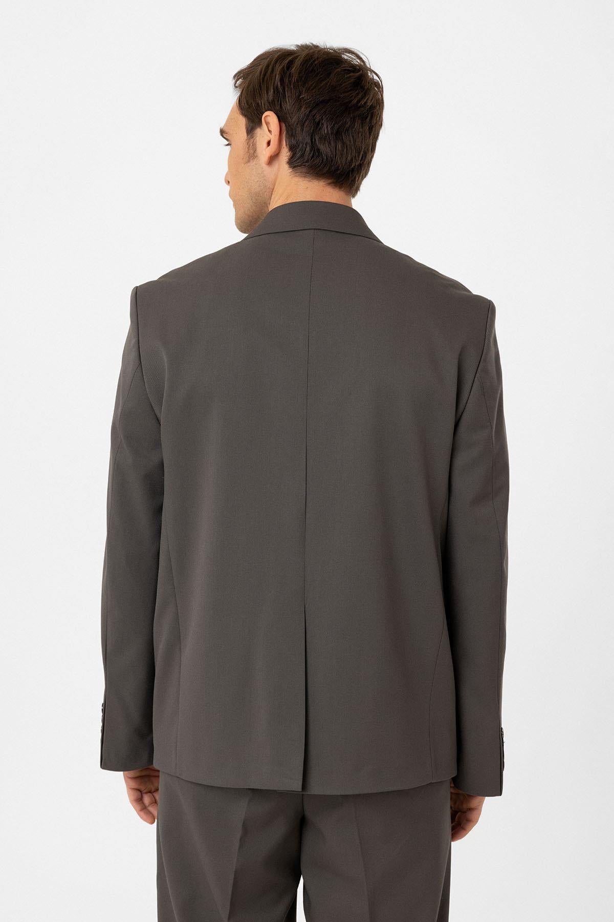 Antioch-Haki Relax Fit Erkek Blazer Ceket-Ceket-6-Milagron.com