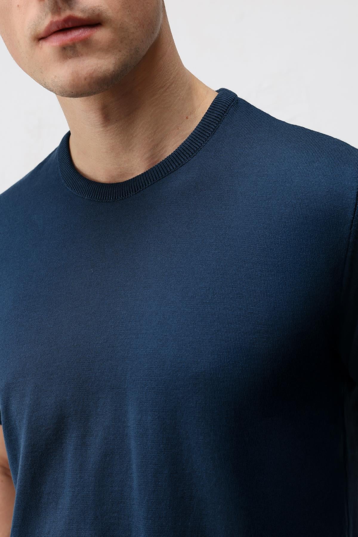 Antioch İNdigo Comfort Slim Triko T-Shirt