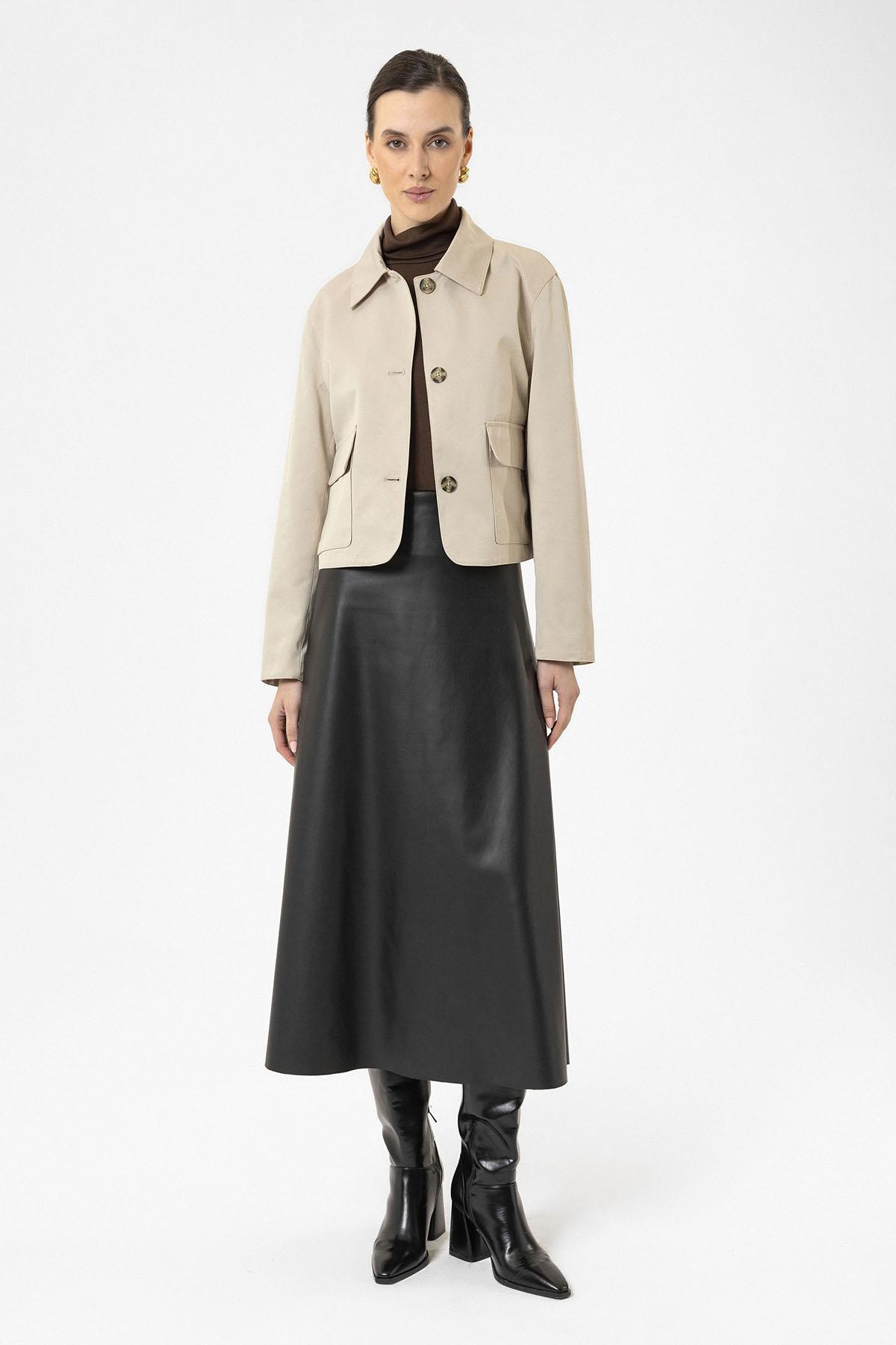 Antioch-Kadın Mevsimlik İnce Kısa Ceket-Ceket-4-Milagron.com