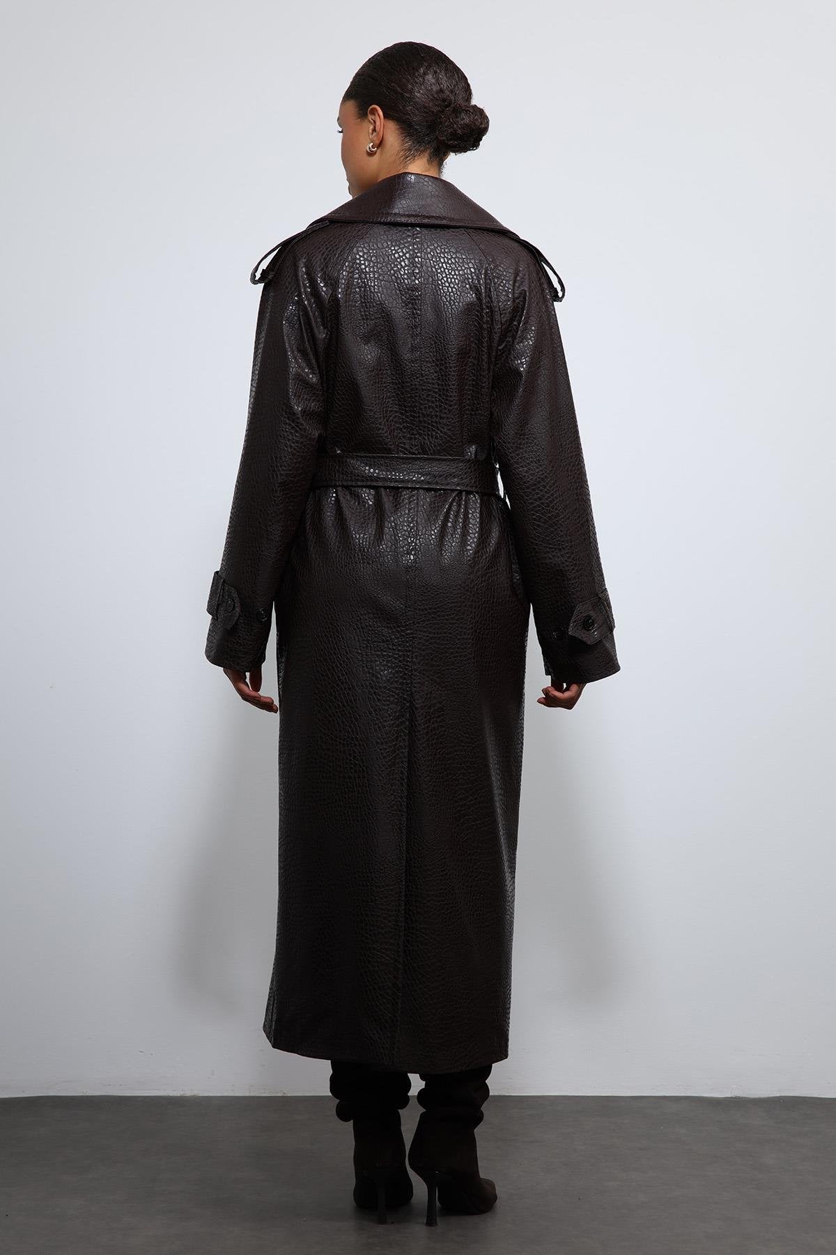 Antioch-Kahve Dokulu Suni Deri Trençkot-Trençkot-15-Milagron.com