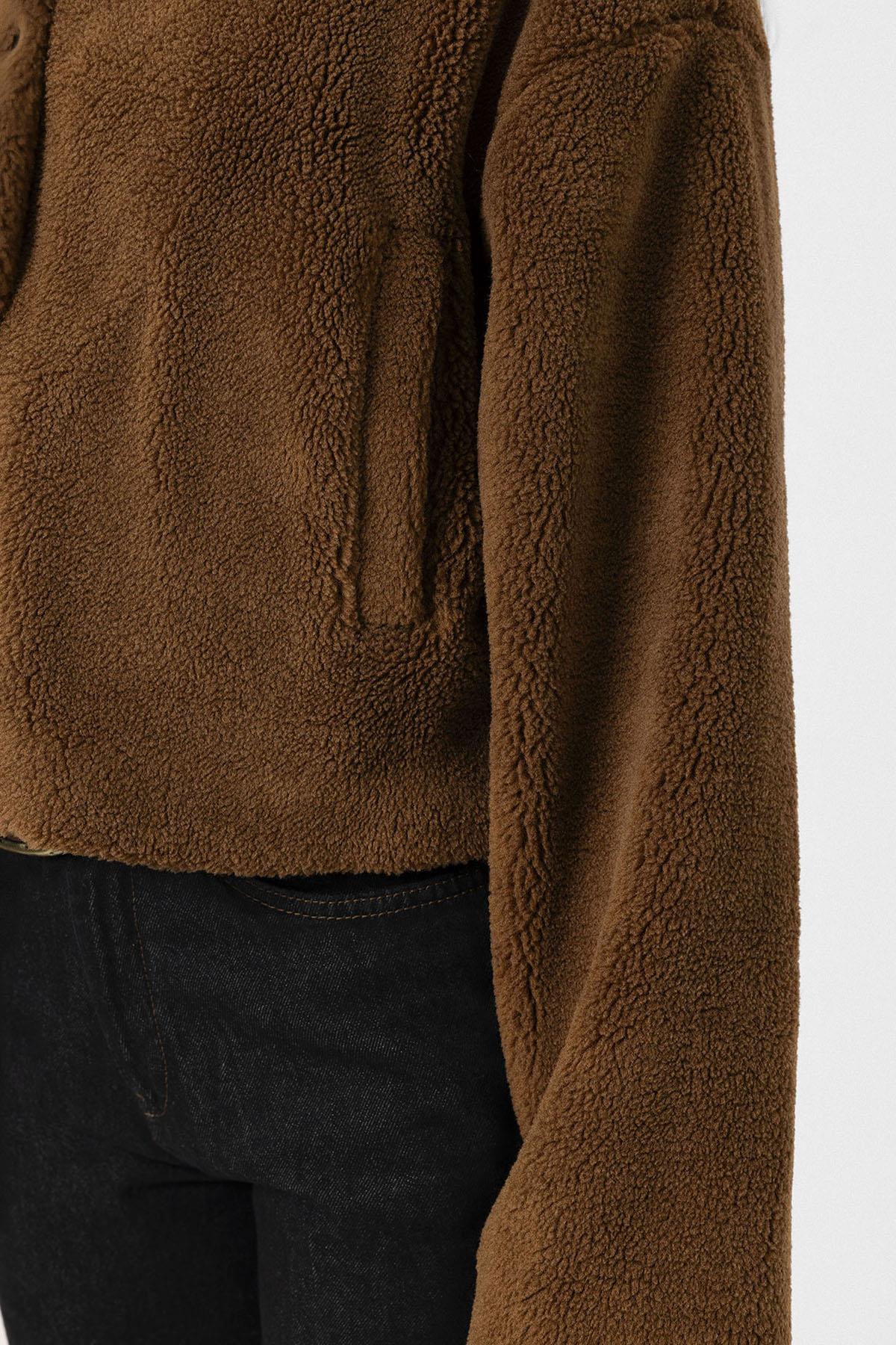 Antioch-Kahve Kadın Yumuşak Dokulu Mont-Mont-5-Milagron.com