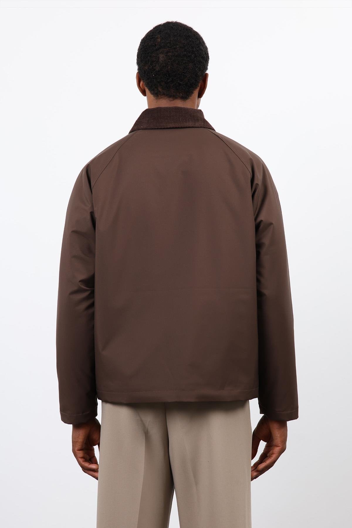 Antioch-Kahve Kontrast Yaka Erkek Mont-Mont-7-Milagron.com