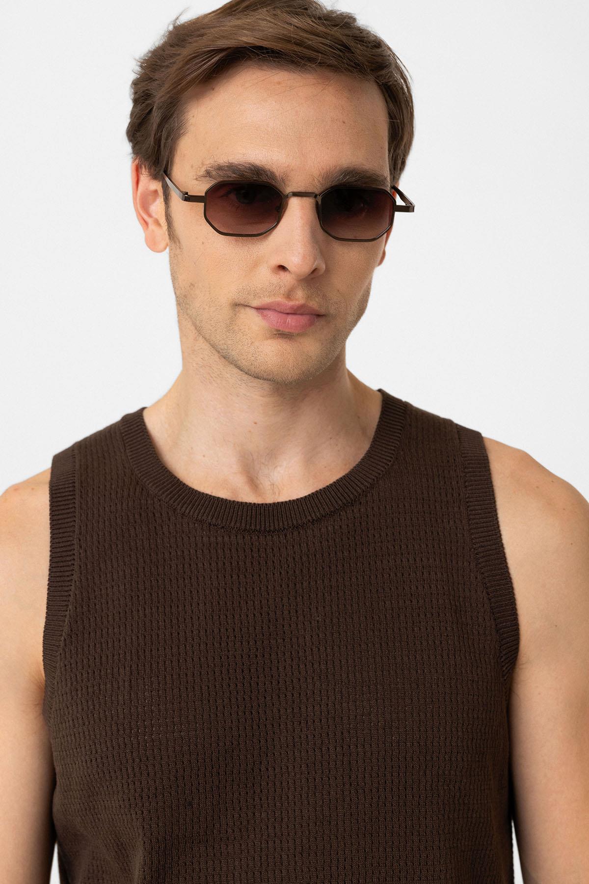 Antioch-Kahve Örme Dokulu Erkek Atlet-Atlet-3-Milagron.com