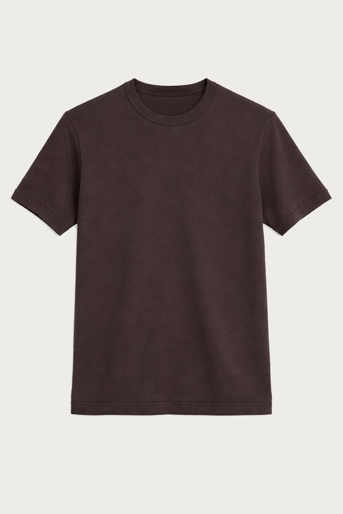 Antioch Kahve Pamuklu Erkek T-Shirt