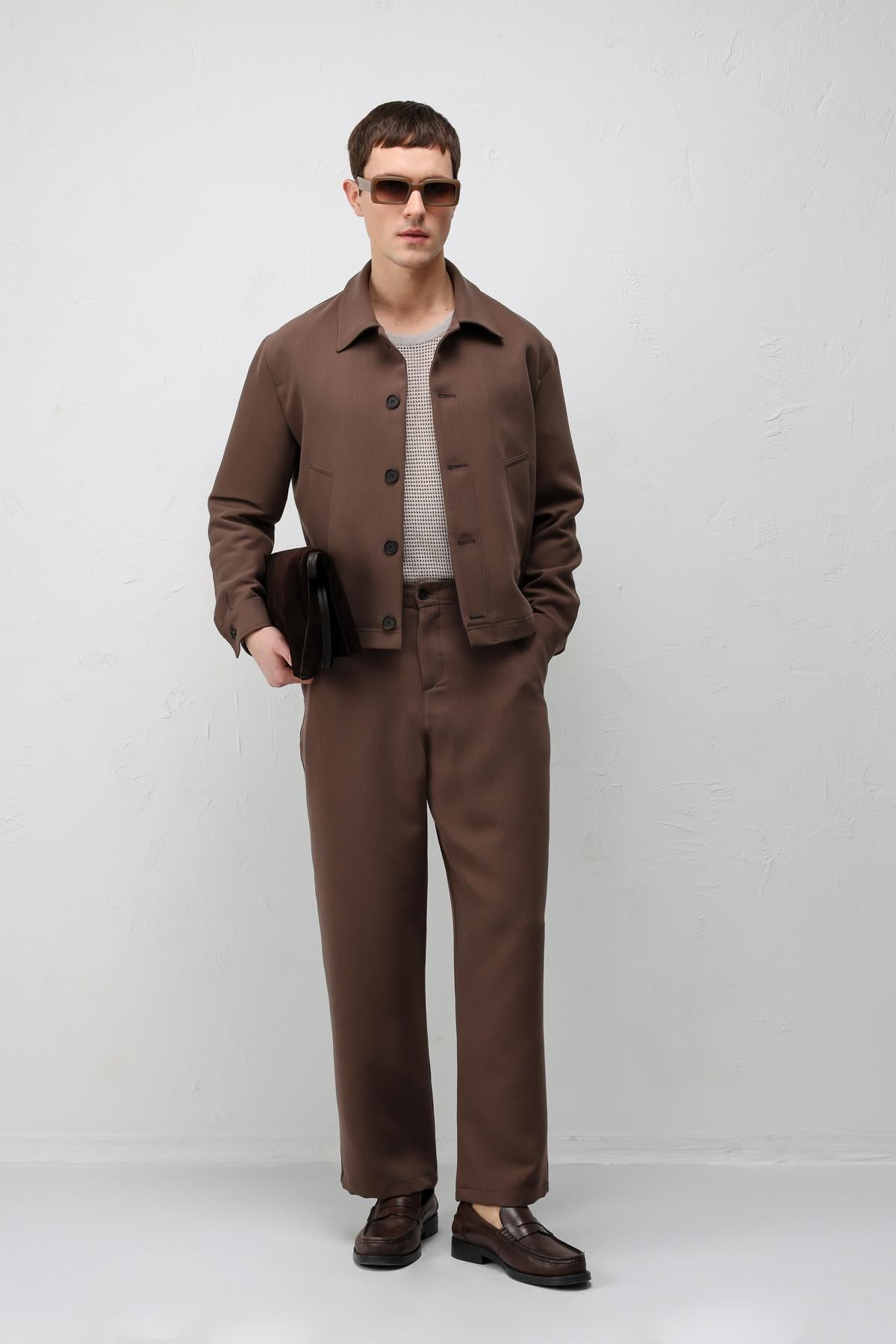 Antioch Kahve Relaxed Fit Baharlık Erkek Mont