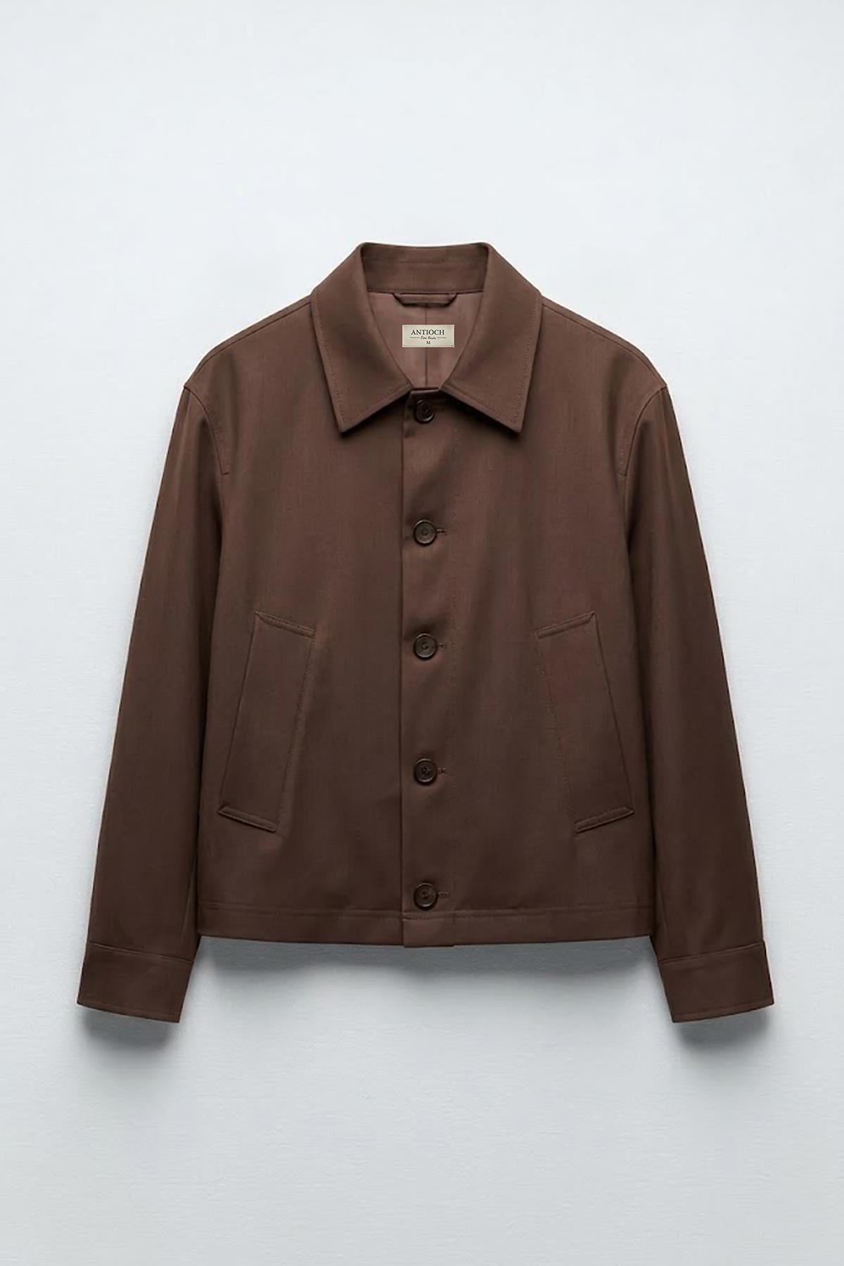 Antioch Kahve Relaxed Fit Baharlık Erkek Mont