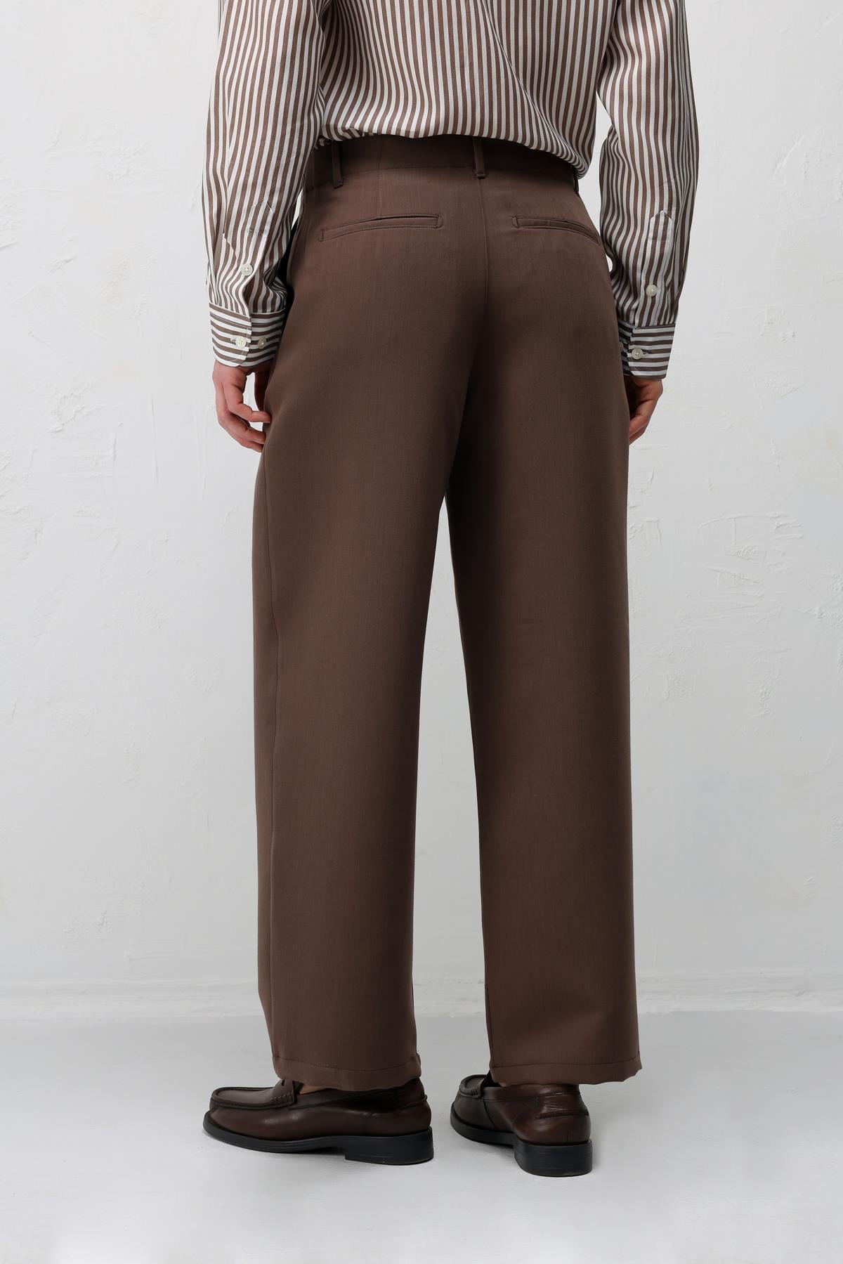Antioch Kahve Relaxed Fit Erkek Pantolon