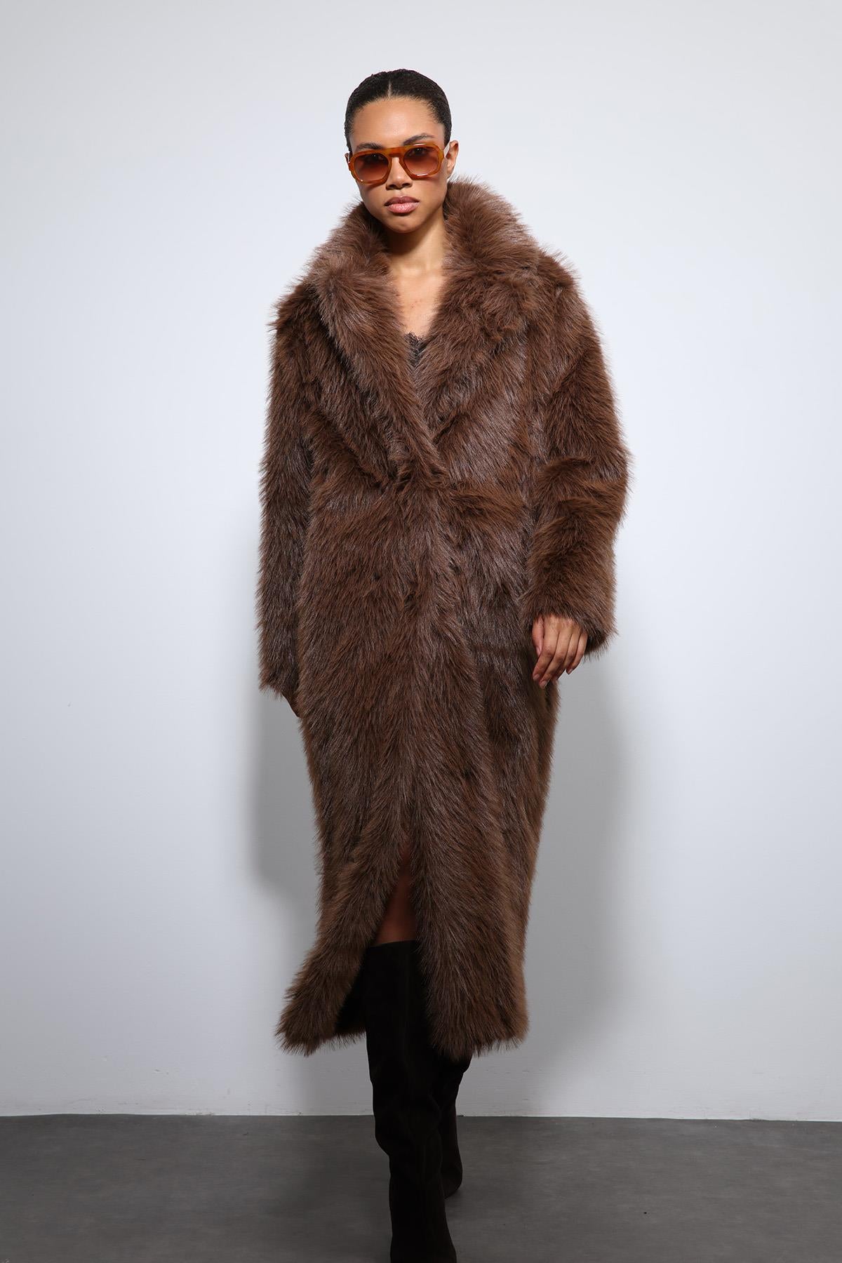 Antioch-Kahve Suni Kürklü Uzun Kaban-Kaban-2-Milagron.com