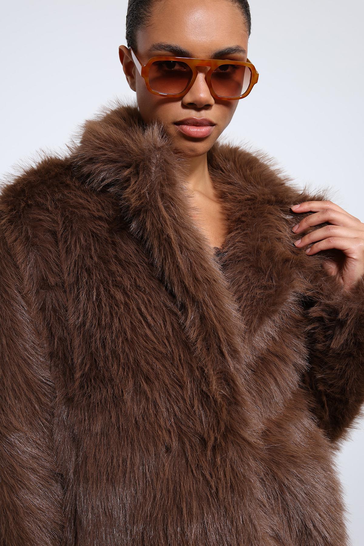 Antioch-Kahve Suni Kürklü Uzun Kaban-Kaban-6-Milagron.com