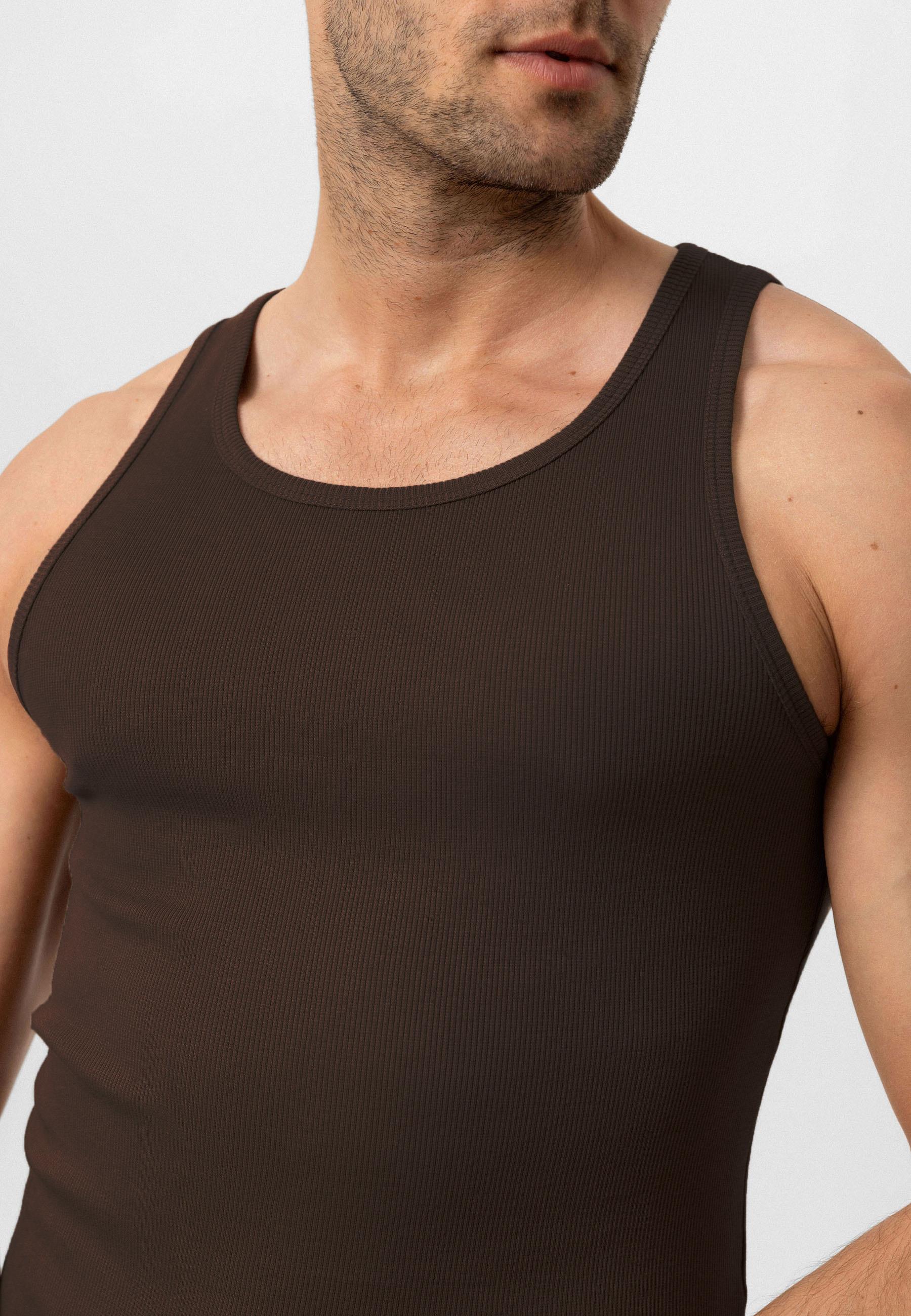 Antioch-Koyu Kahve Slim Fit Erkek Atlet-Atlet-3-Milagron.com