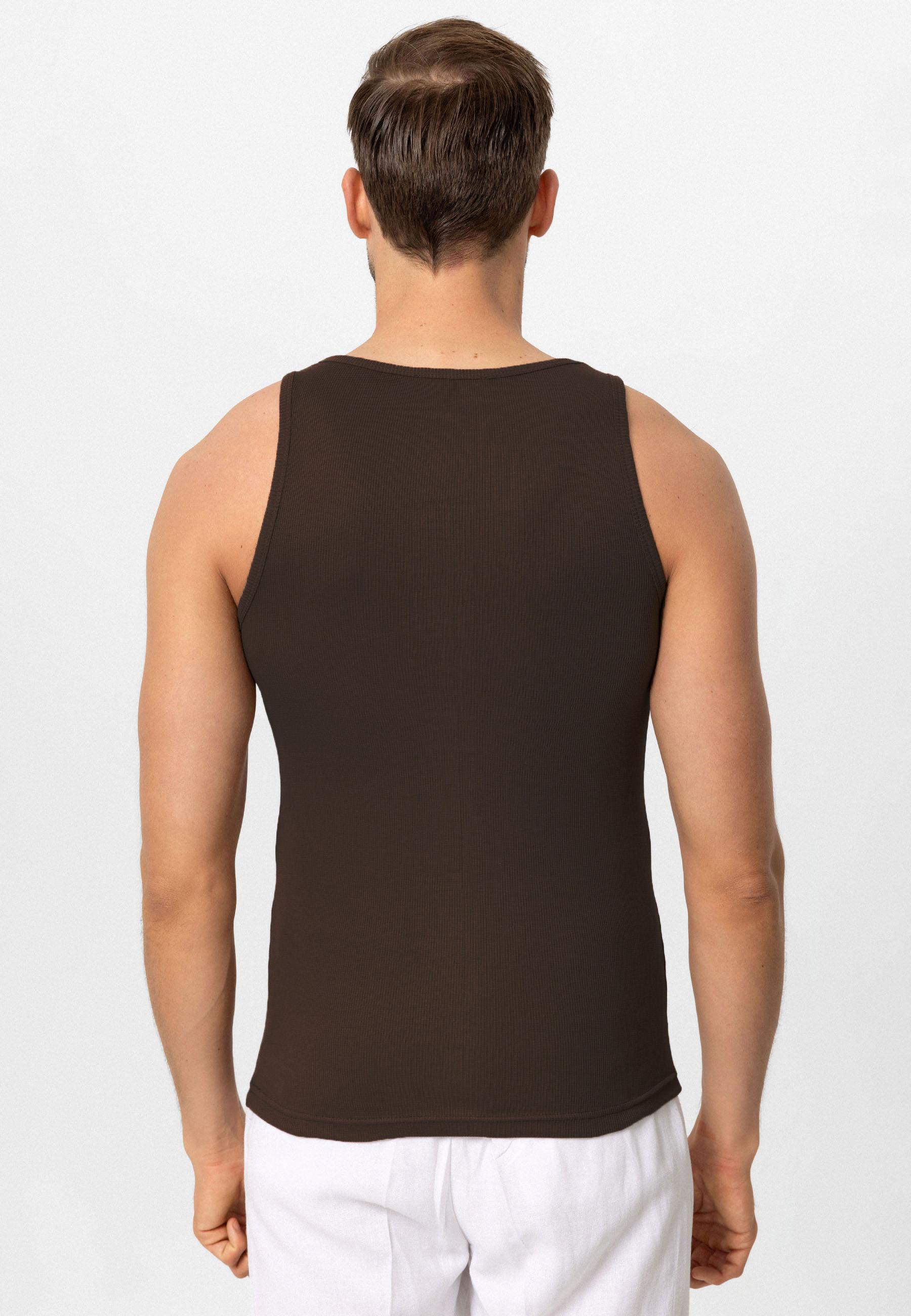 Antioch-Koyu Kahve Slim Fit Erkek Atlet-Atlet-4-Milagron.com