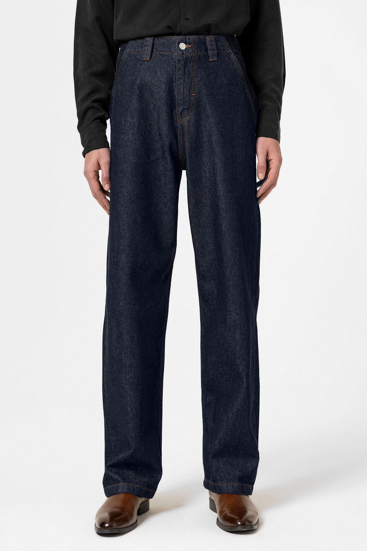 Antioch-Koyu Lacivert Relaxed Fit Erkek Kot Pantolon-Kot Pantolon-1-Milagron.com