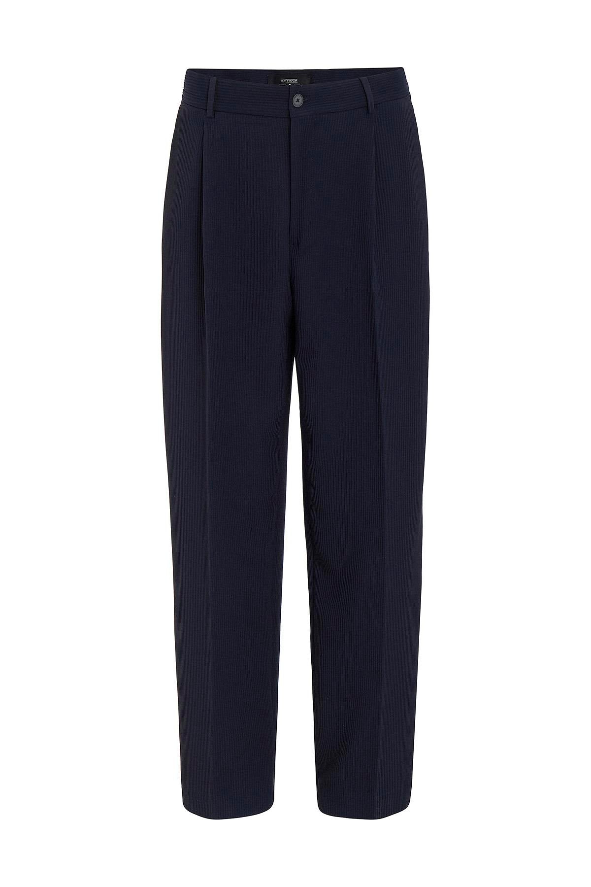 Antioch Lacivert Baggy Fitilli Erkek Pantolon