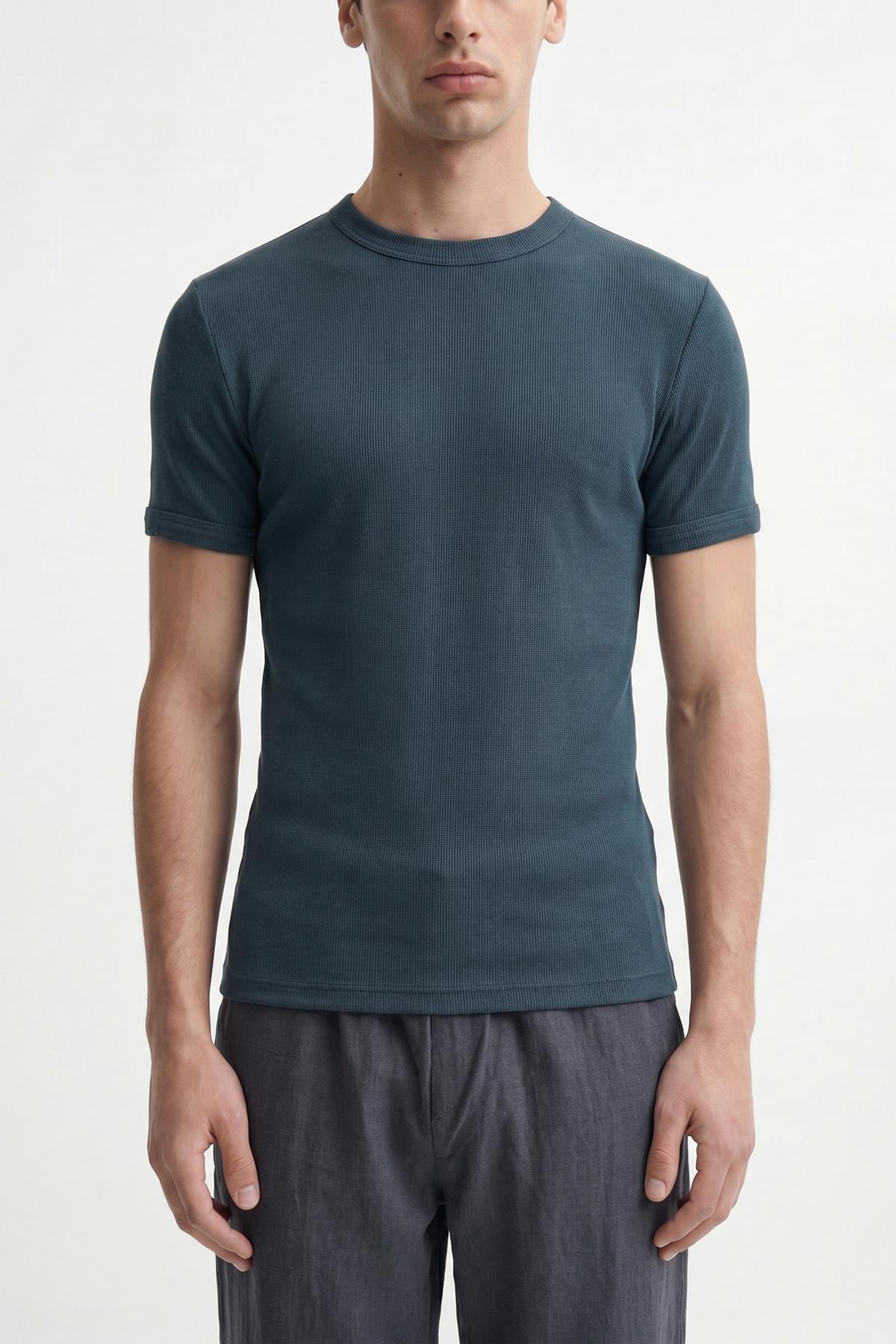 Antioch Lacivert Dokulu Erkek T-Shirt