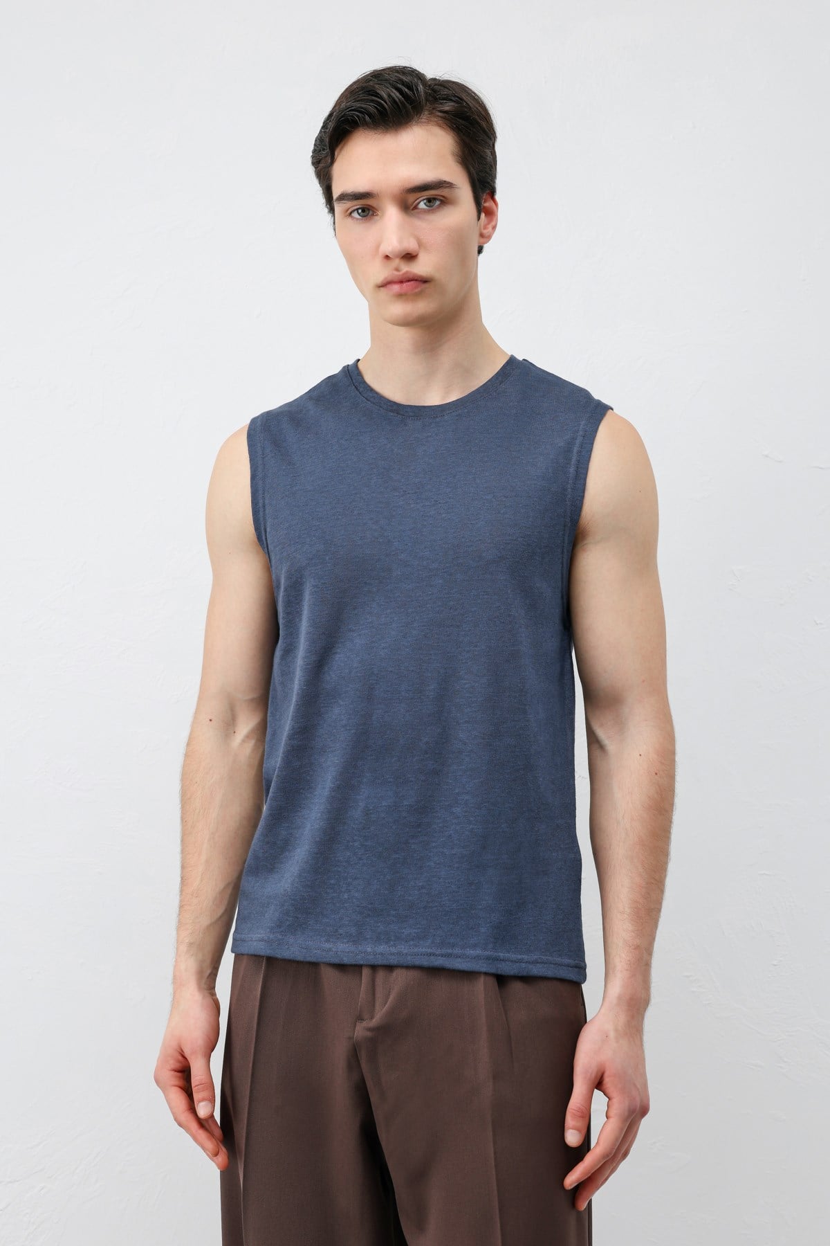 Antioch Lacivert Kolsuz Erkek T-Shirt