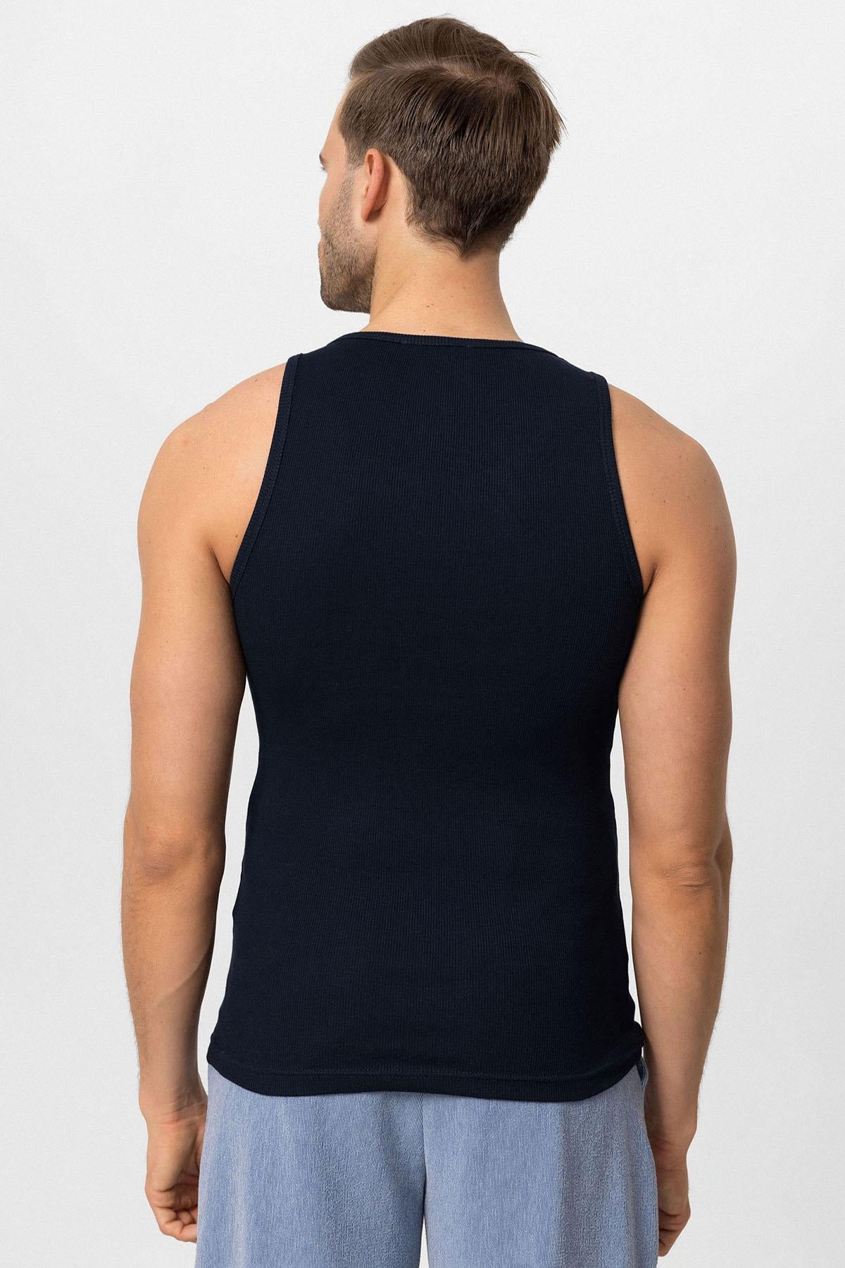 Antioch-Lacivert Slim Fit Erkek Atlet-Atlet-4-Milagron.com