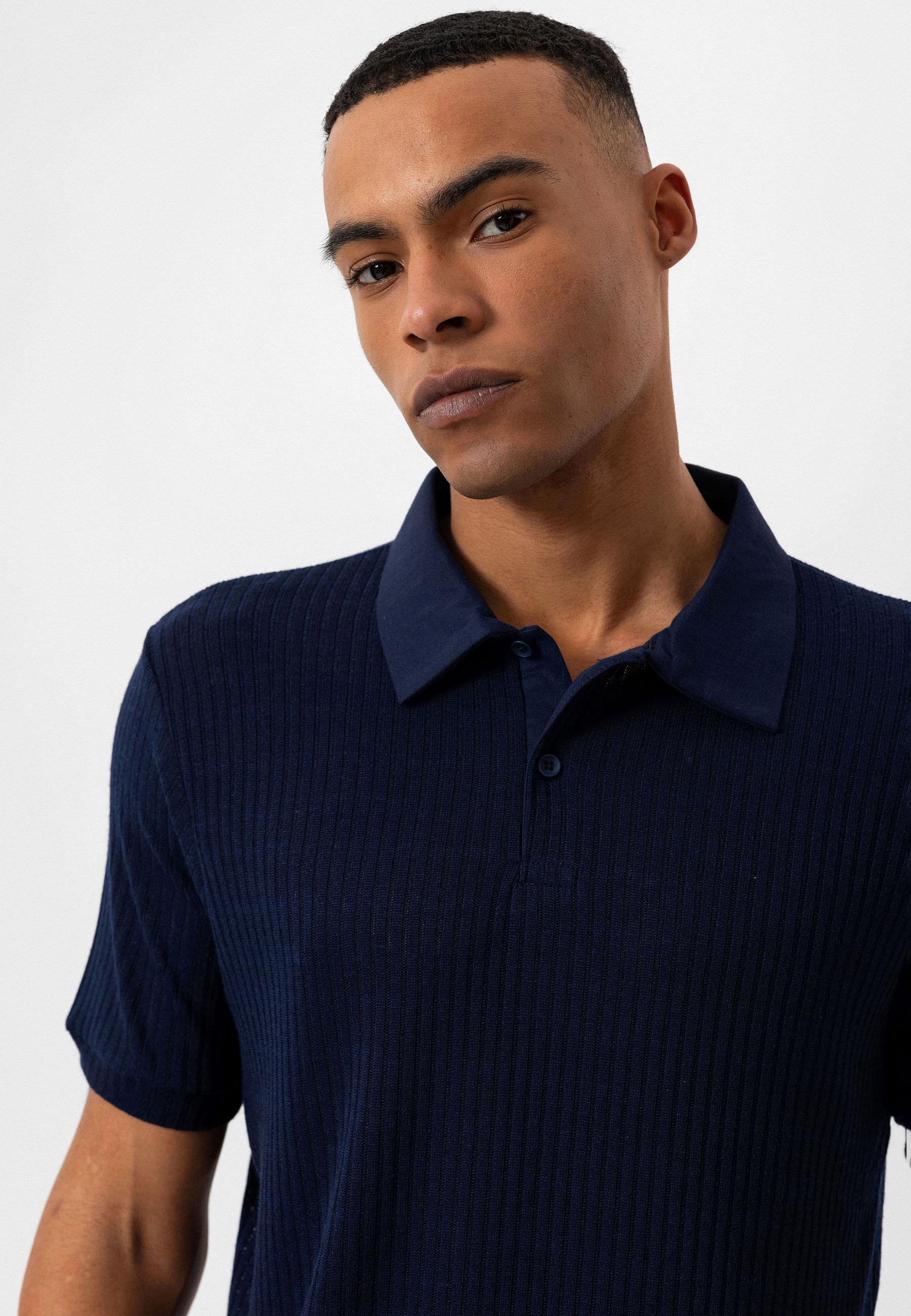 Antioch-Lacivert Slim Fit Polo Yaka Erkek T Shirt-T-Shirts-5-Milagron.com