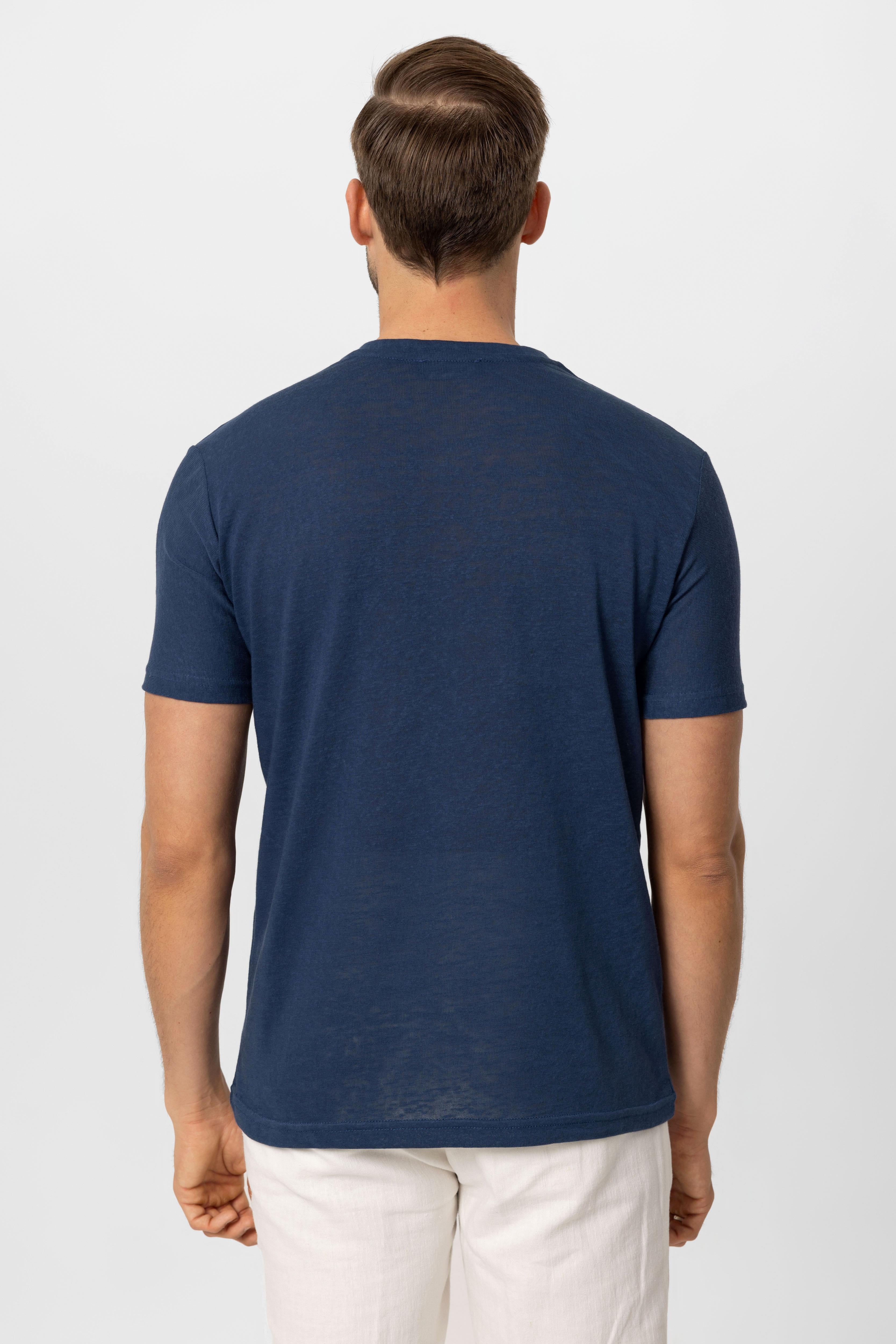Antioch-Lacivert V Yaka Basic Erkek T Shirt-T-Shirts-5-Milagron.com