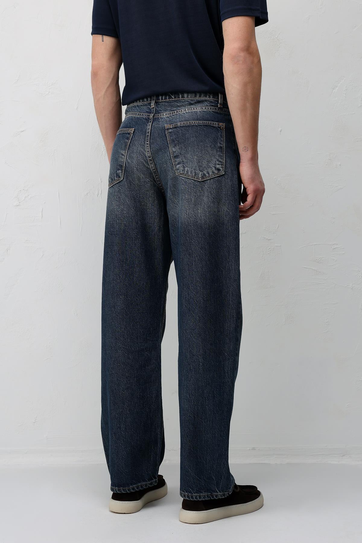 Antioch Mavi Baggy Fit Erkek Jean