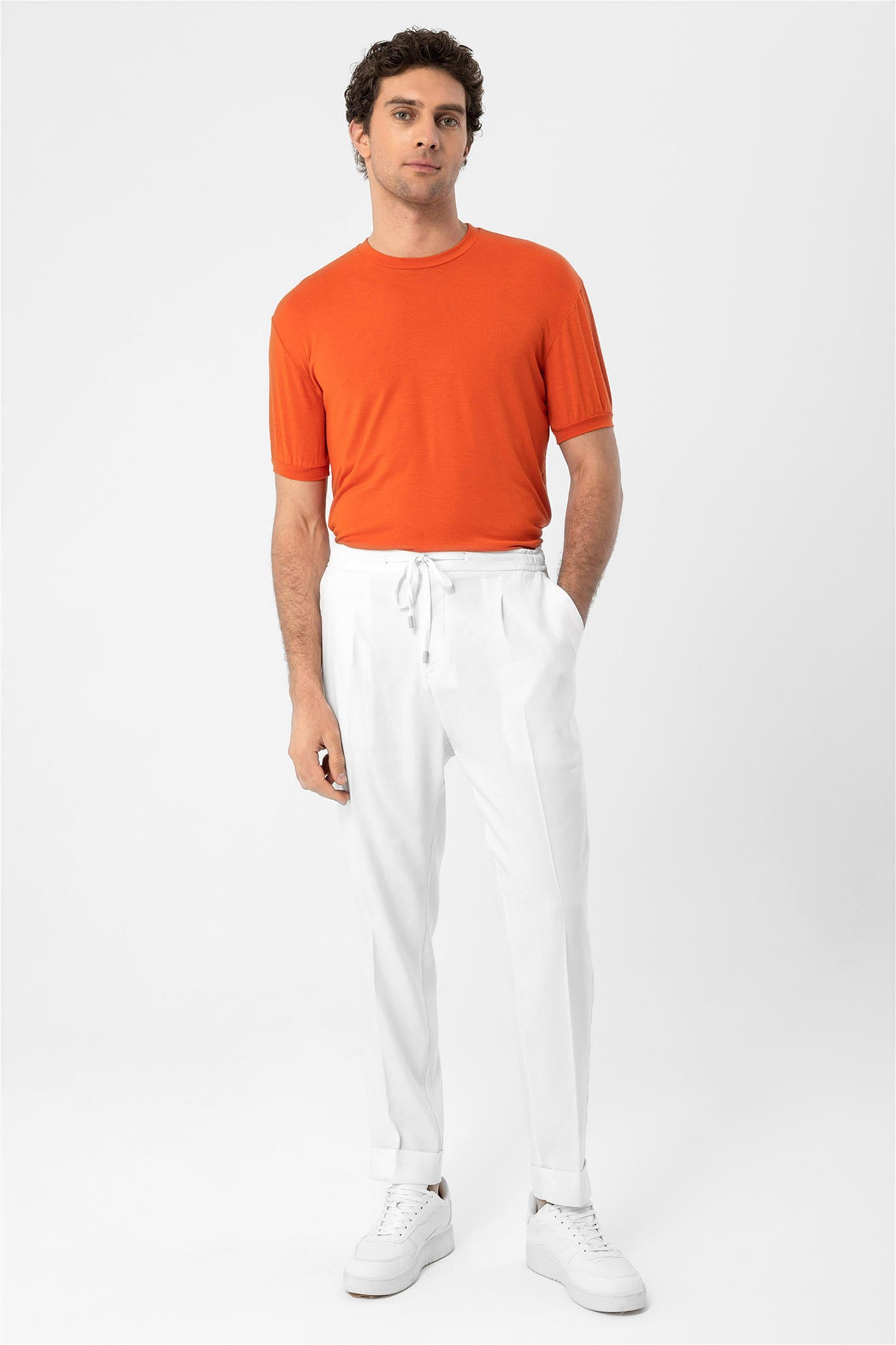 Antioch-Mercan Bisiklet Yaka Erkek T Shirt-T-Shirts-5-Milagron.com