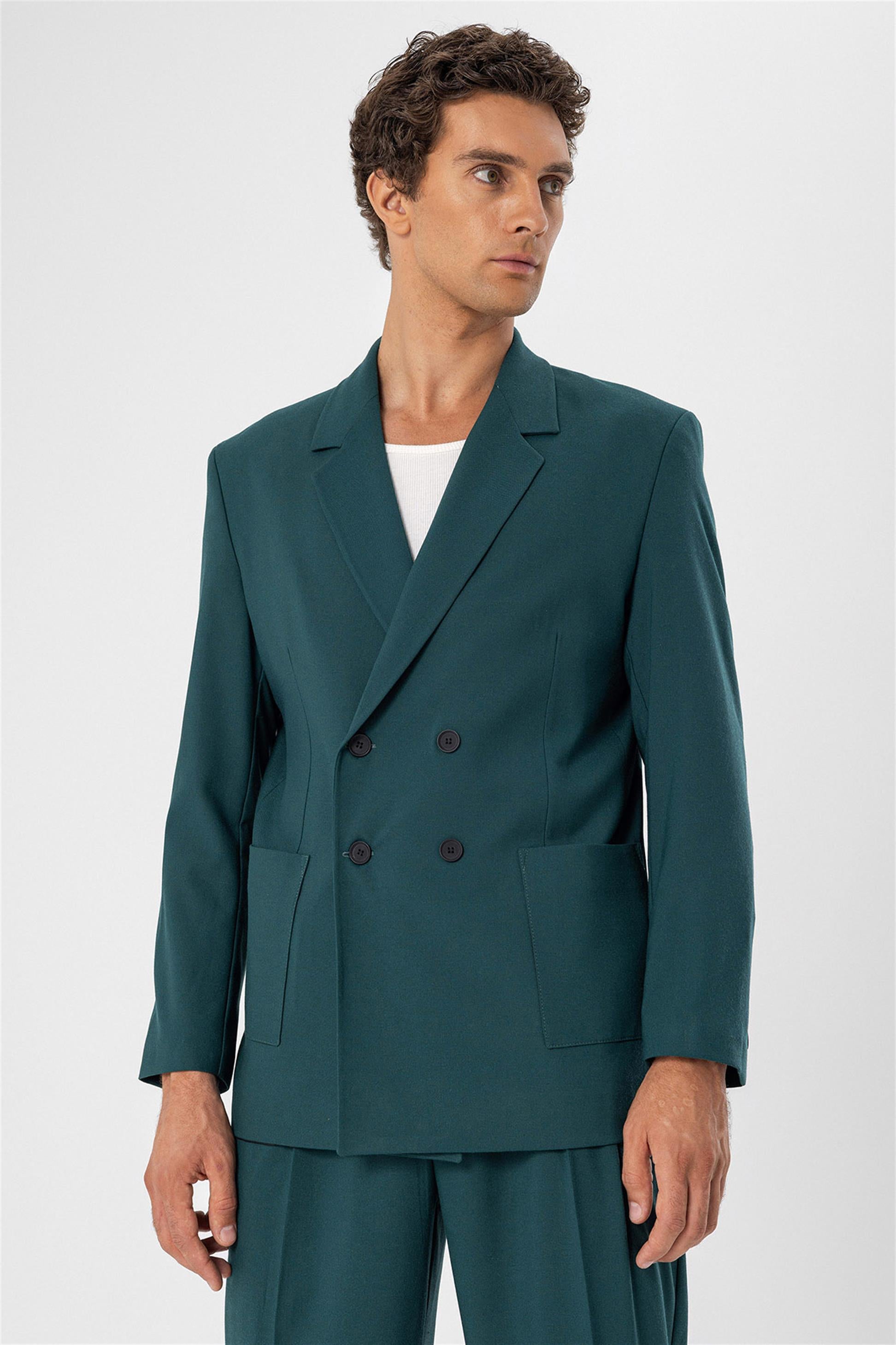 Antioch-Neft Torba Cepli Kruvaze Erkek Blazer Ceket-Ceket-1-Milagron.com