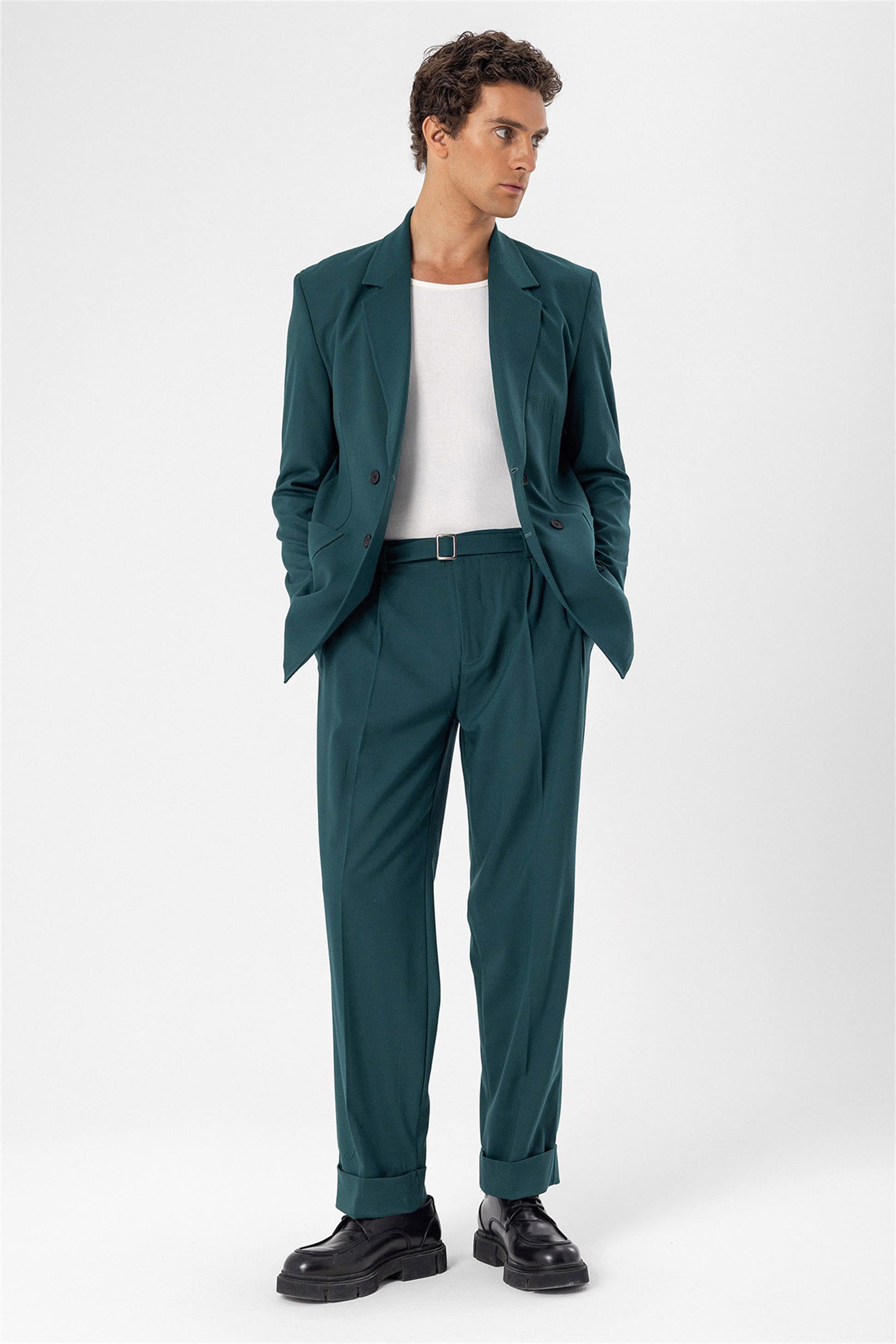 Antioch-Neft Torba Cepli Kruvaze Erkek Blazer Ceket-Ceket-5-Milagron.com