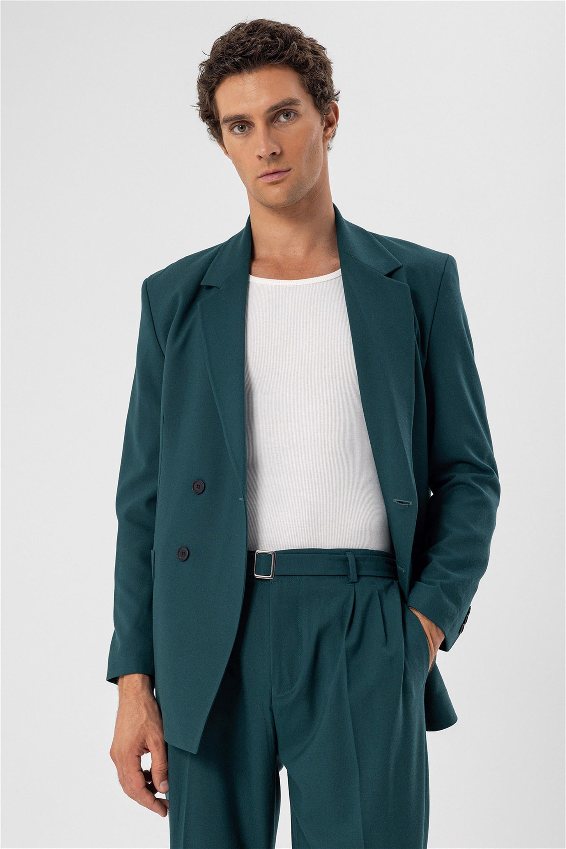 Antioch-Neft Torba Cepli Kruvaze Erkek Blazer Ceket-Ceket-6-Milagron.com