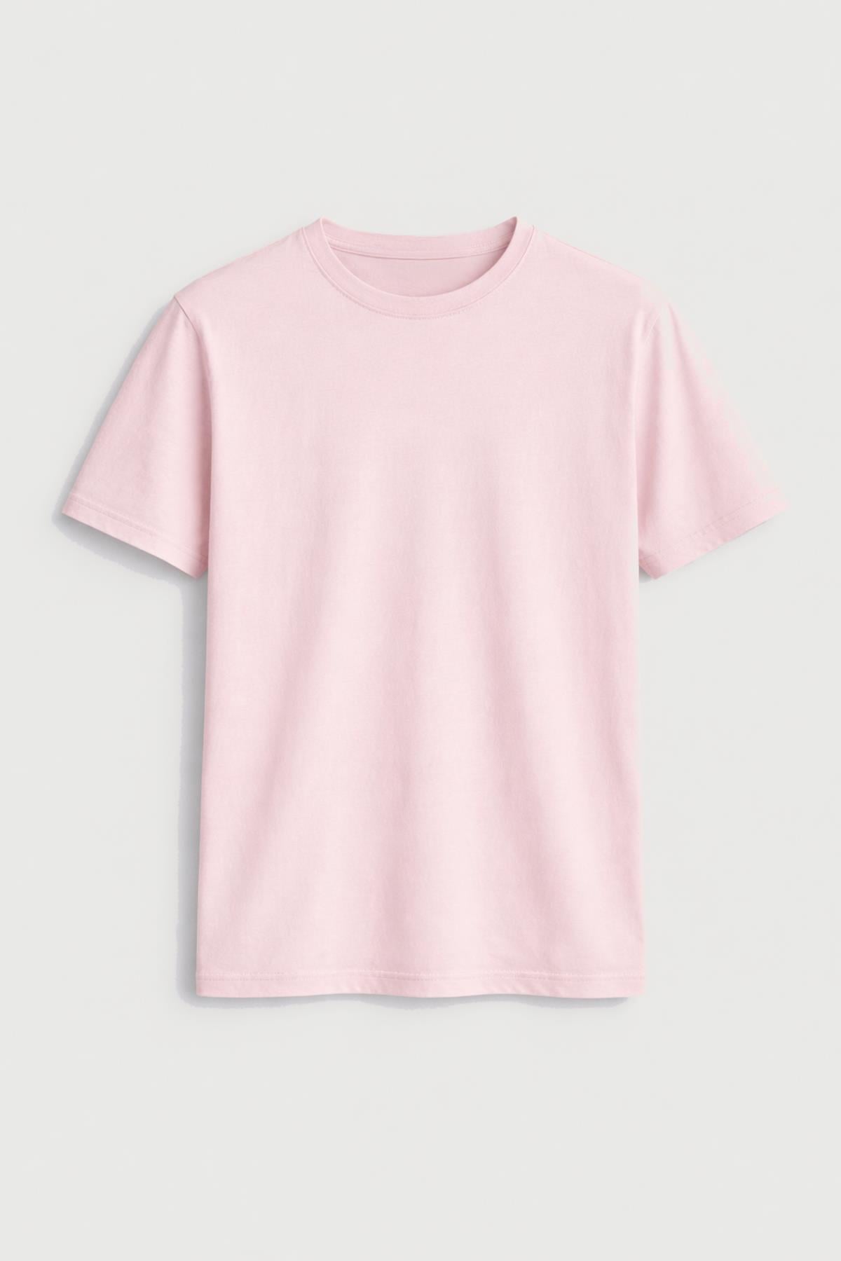 Antioch Pembe Pamuklu Erkek T-Shirt