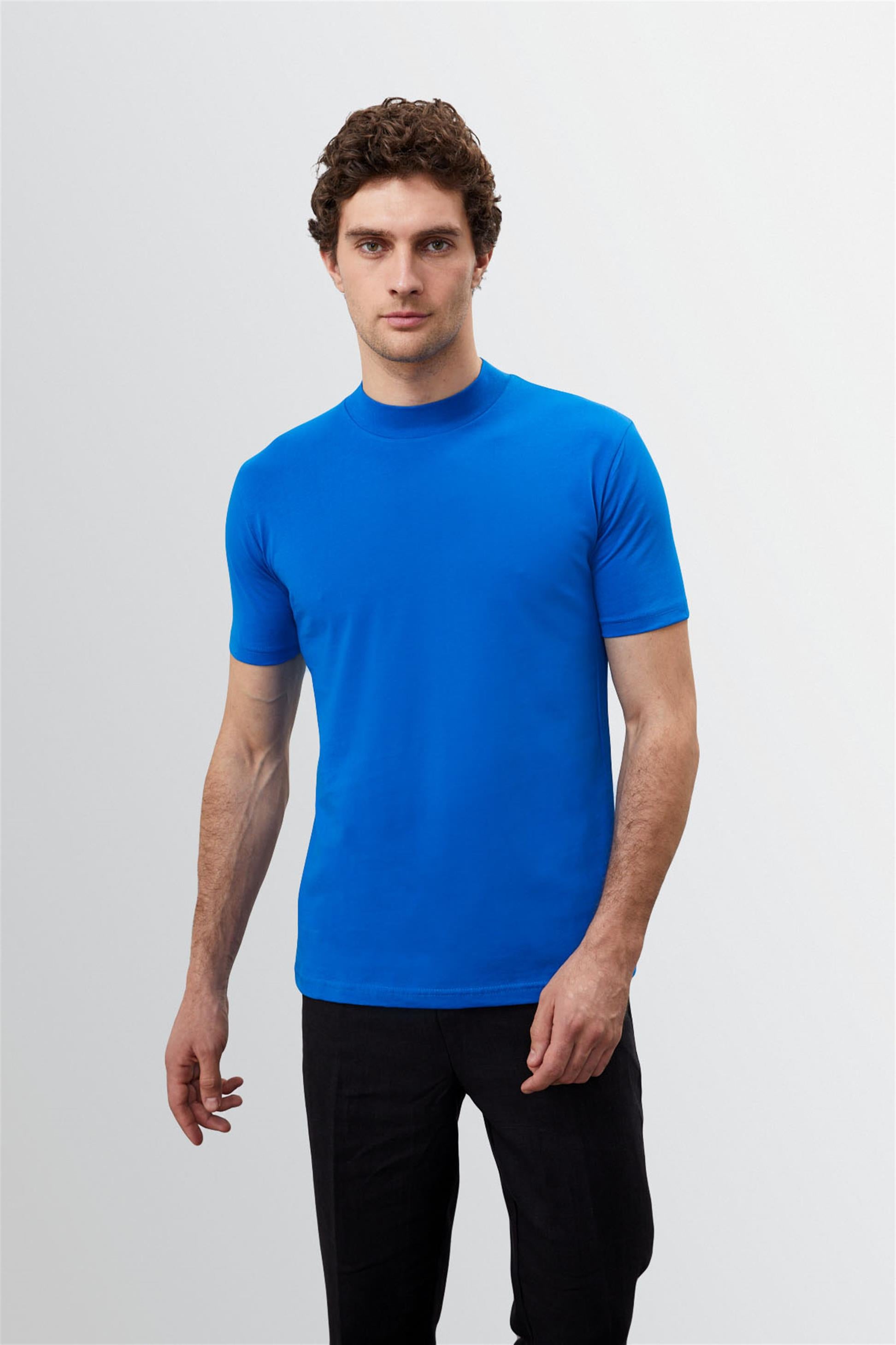 Antioch-Saks Slim Fit Basic T Shirt-T-Shirts-3-Milagron.com