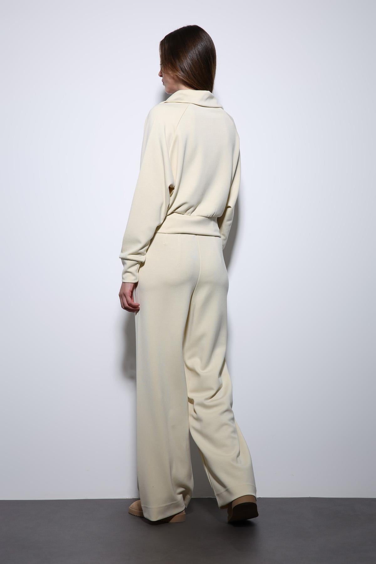 Antioch-Sarı Fermuarlı Kadın Eşofman Takım-Takım-7-Milagron.com