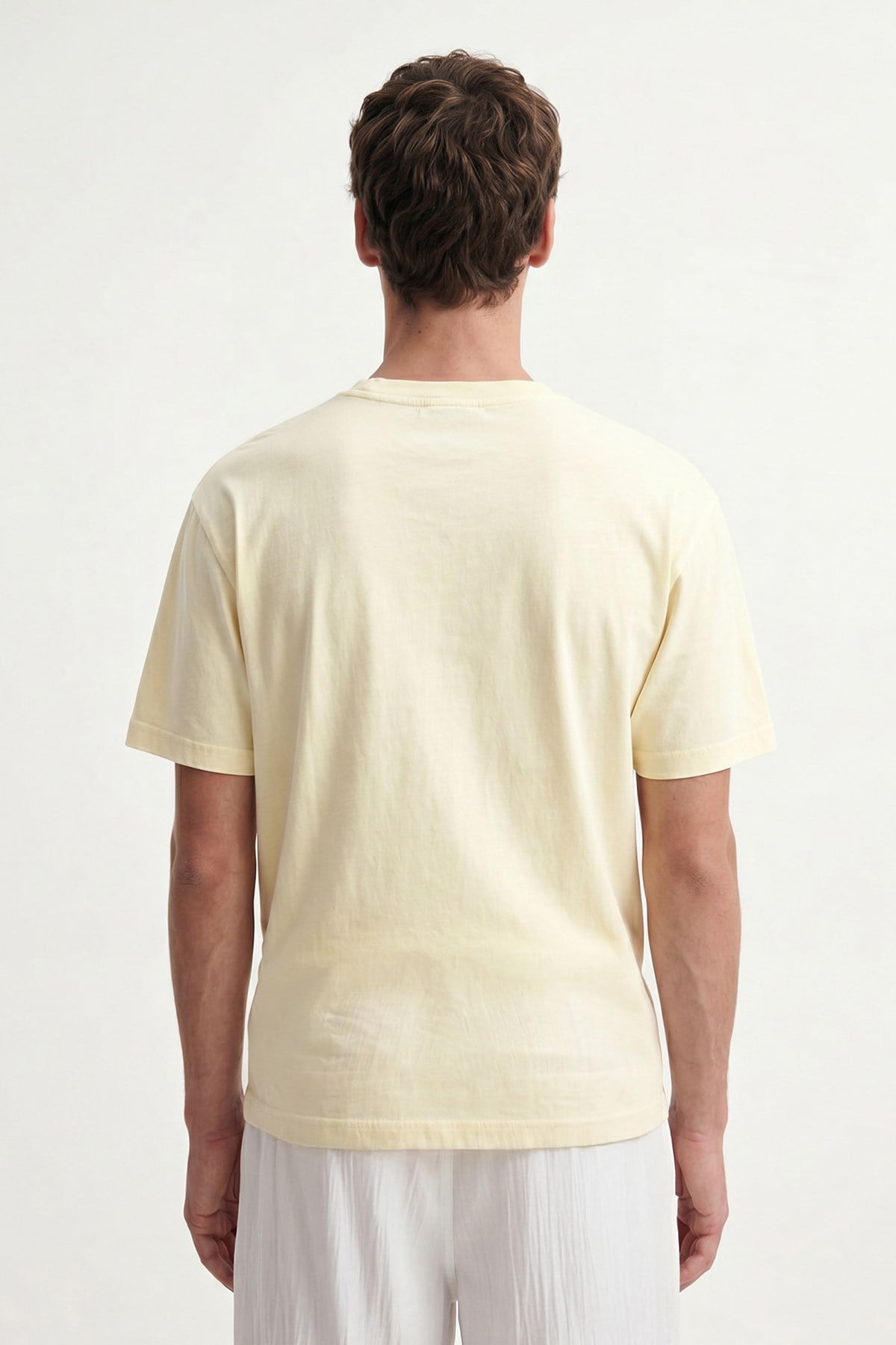 Antioch Sarı Pamuklu Erkek T-Shirt