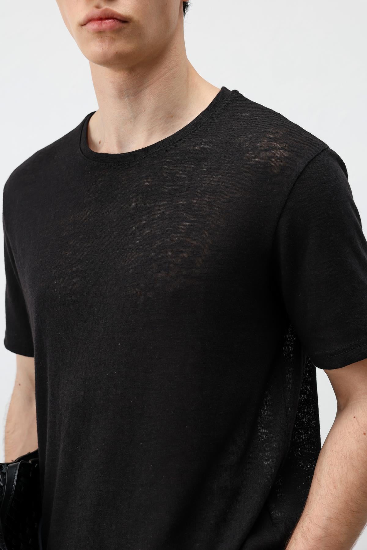 Antioch Siyah Basic Erkek T-Shirt