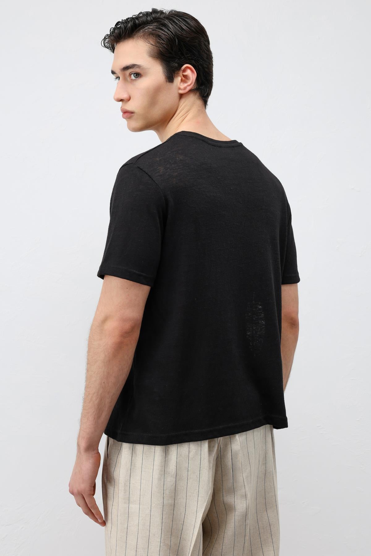 Antioch Siyah Basic Erkek T-Shirt