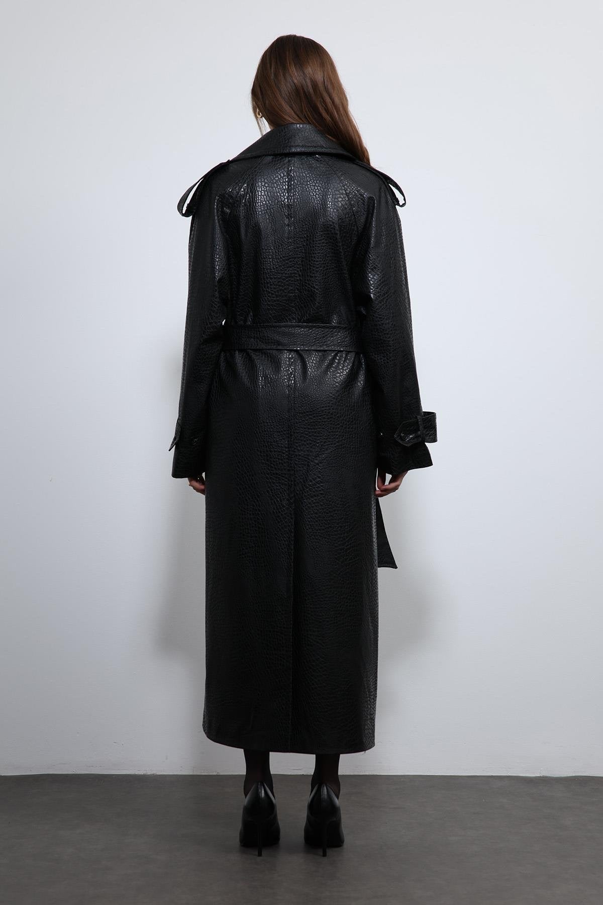 Antioch-Siyah Dokulu Suni Deri Trençkot-Trençkot-12-Milagron.com