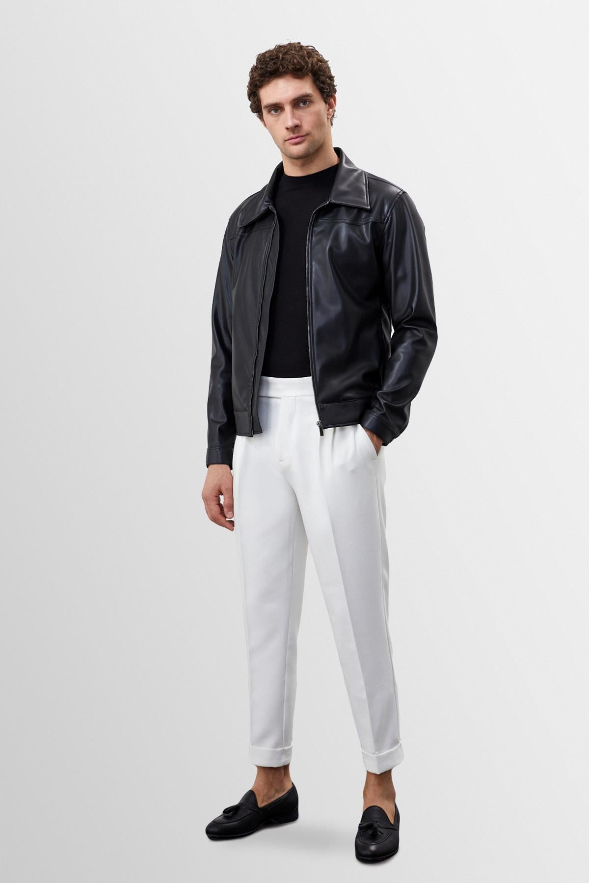 Antioch-Siyah Fermuarlı Suni Deri Mont-Mont-3-Milagron.com