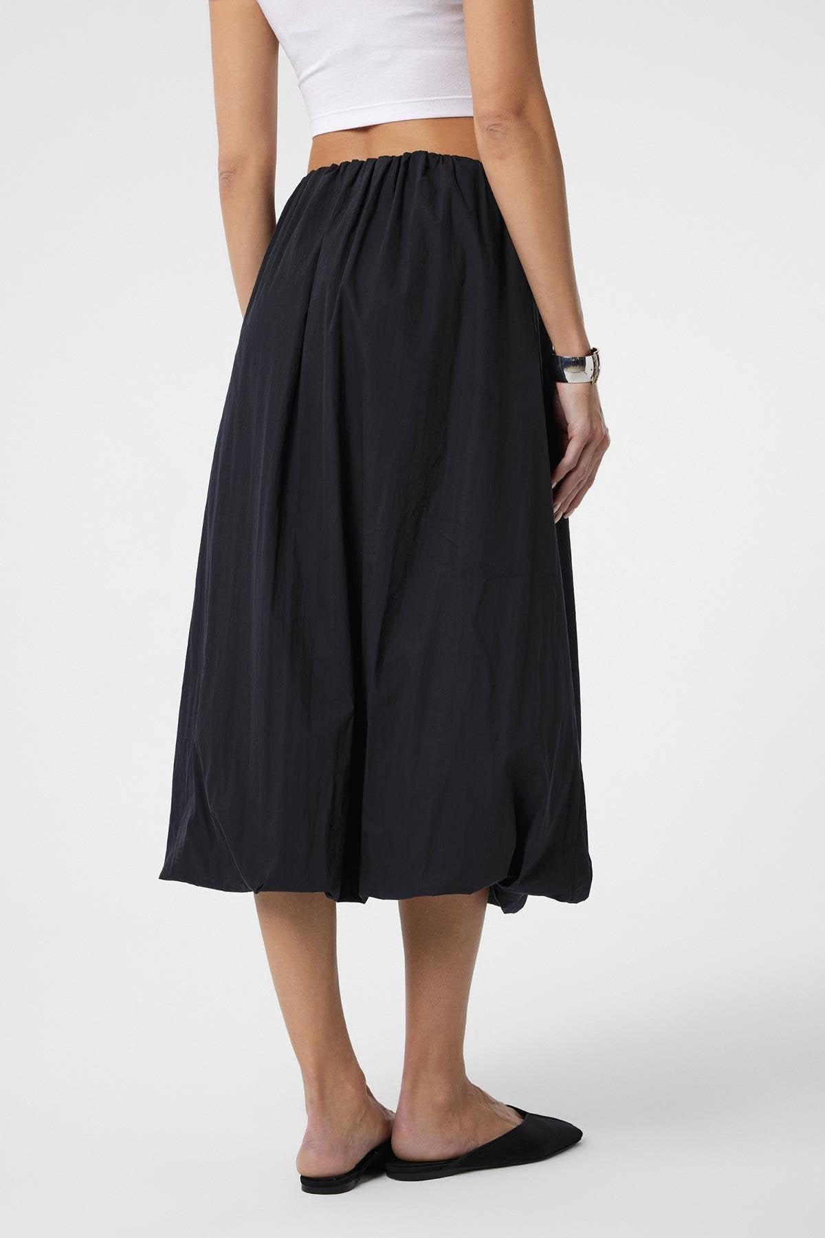Antioch-Siyah Kadın Balon Midi Etek-Etek-4-Milagron.com